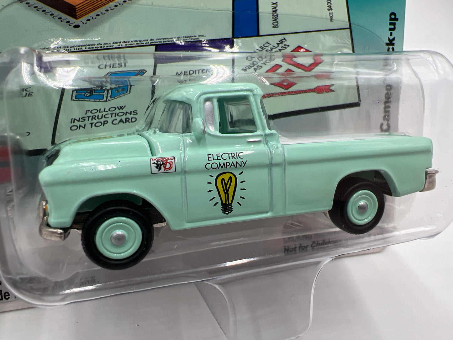 Johnny Lightning Monopoly 70th Anniversary 1955 Chevy Cameo Light Green 230D