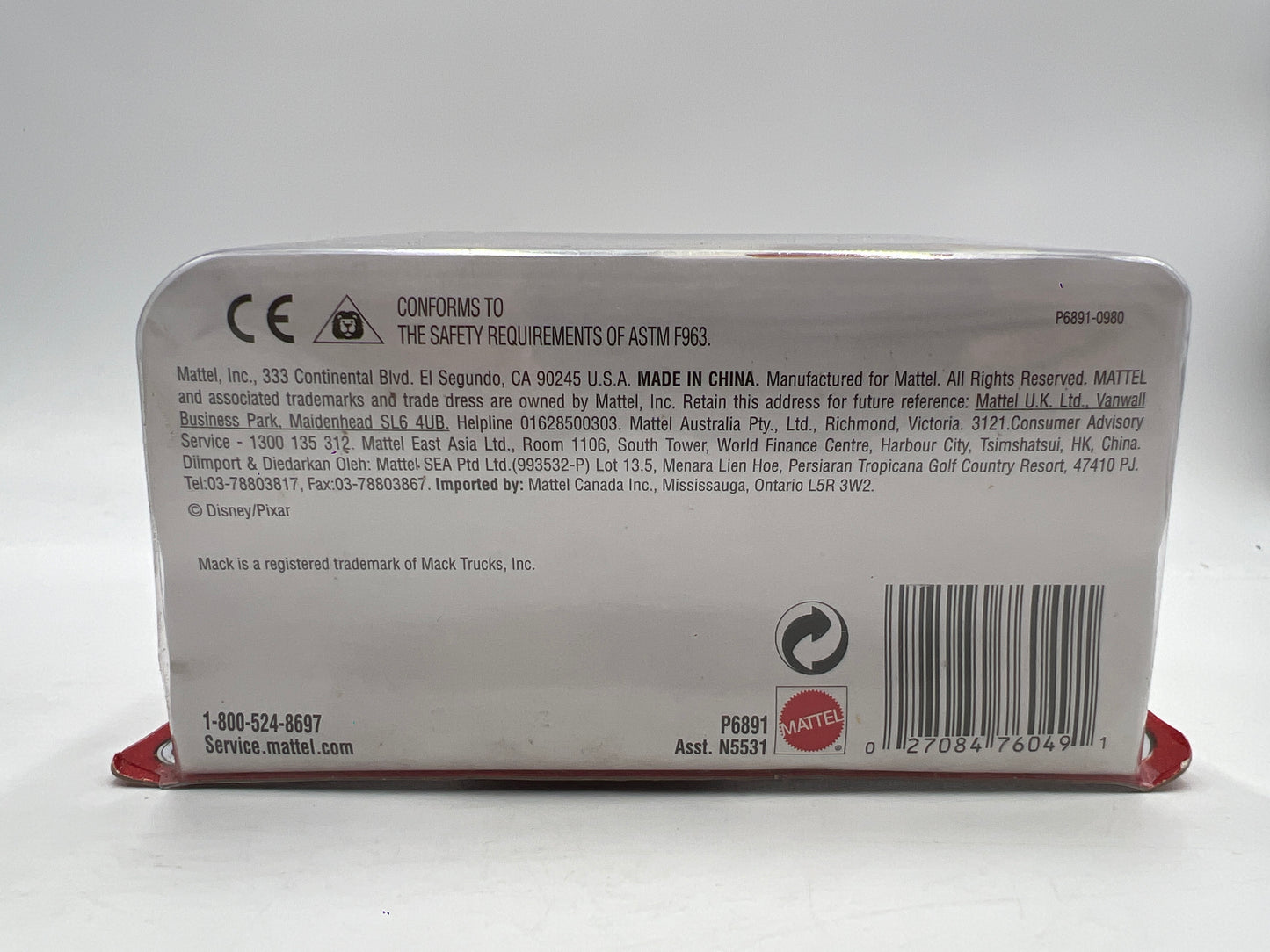 Disney Pixar The World Of Cars #3 Mack 142i