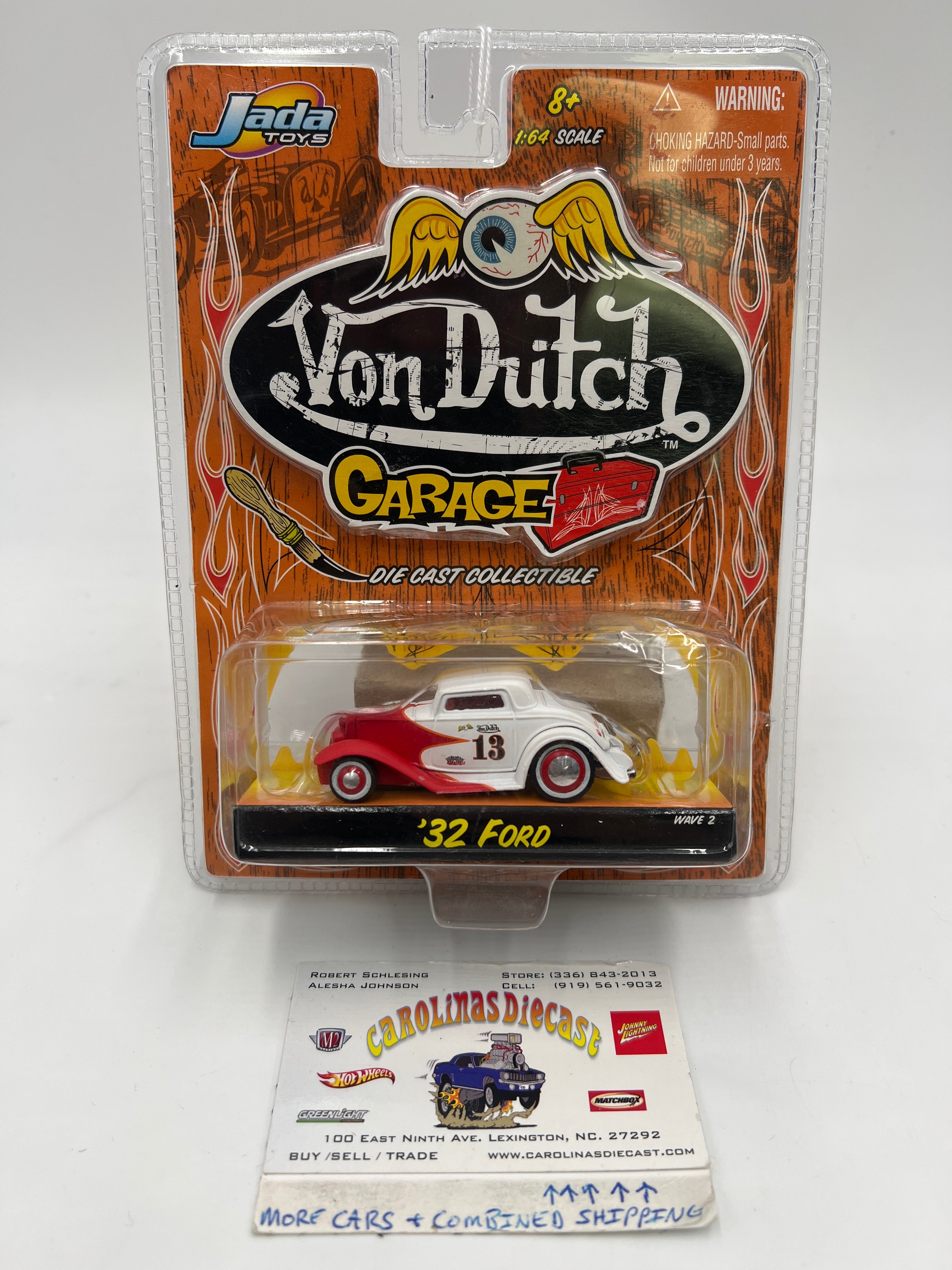 Jada Toys Von Dutch Garage 32 Ford White/Red 215G – carolinasdiecast