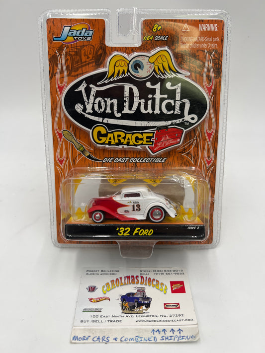 Jada Toys Von Dutch Garage 32 Ford White/Red 215G