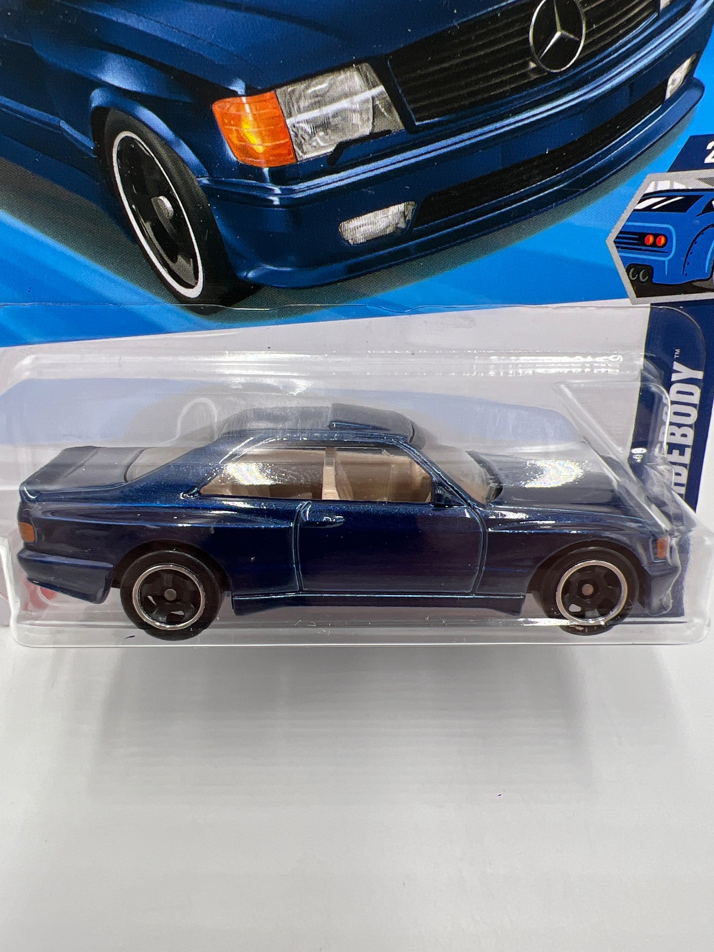 2025 Hot Wheels P Case Wild Widebody #186 89 Mercedes-Benz 560 SEC AMG Dark Blue 90C