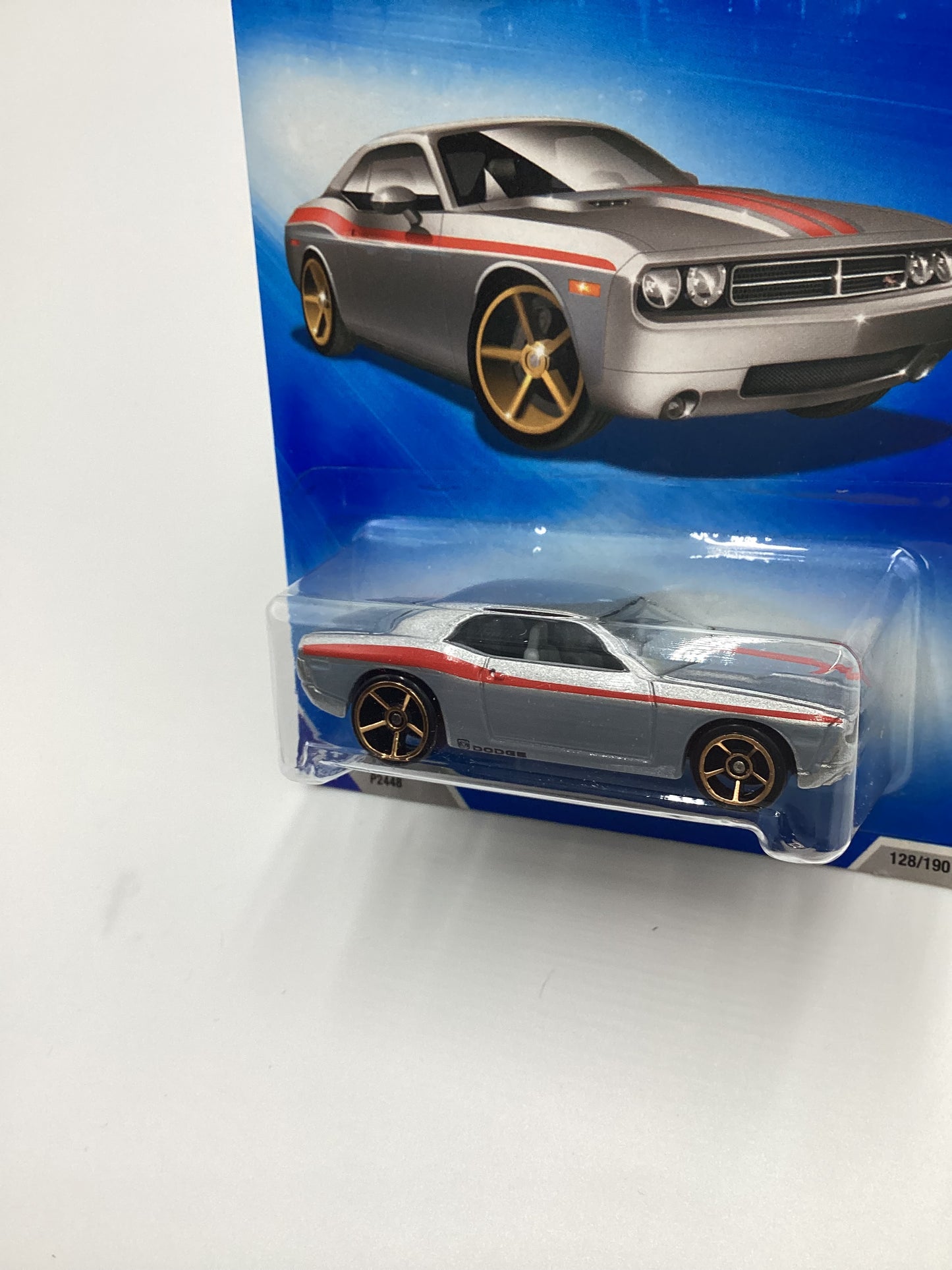 2009 Hot Wheels #128 Dodge Challenger Concept FTE faster than ever Silver 44C