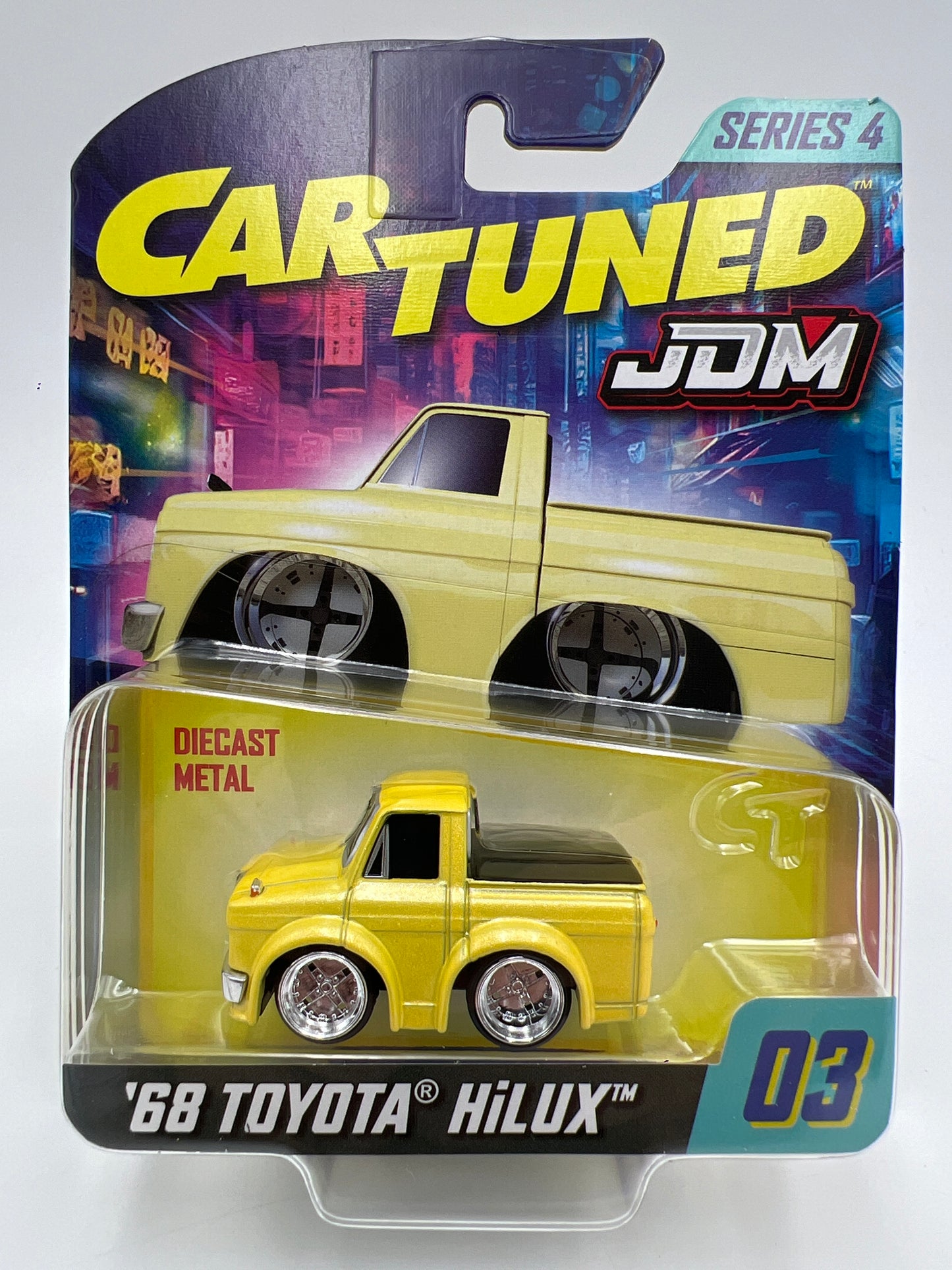 MGA Car Tuned JDM Series 4 #3 68 Toyota HiLux Yellow 185C