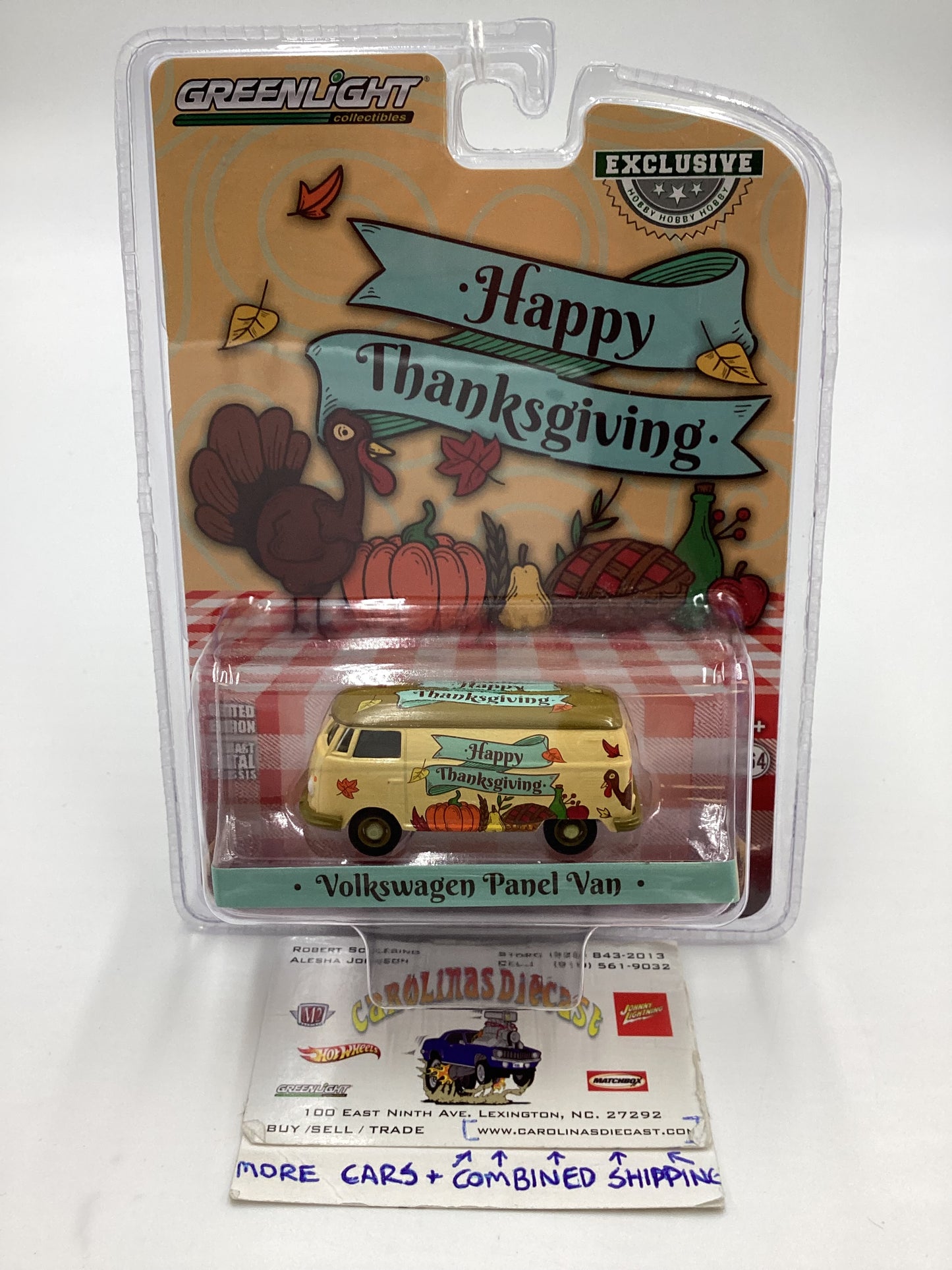 Greenlight Hobby Exclusive Happy Thanksgiving Volkswagen Panel Van 181G