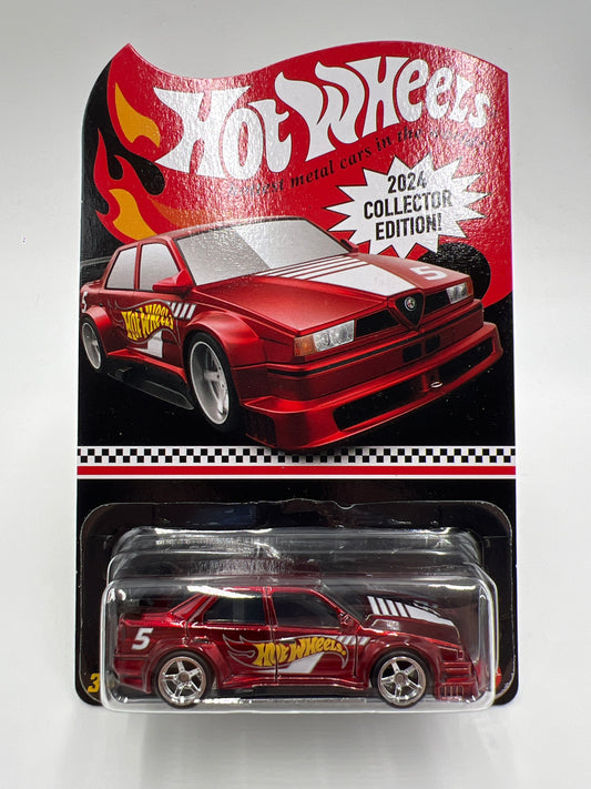 2024 Hot Wheels RLC Collector Edition Mail In #5 Alfa Romeo 155 V6 Ti Red W/Protector