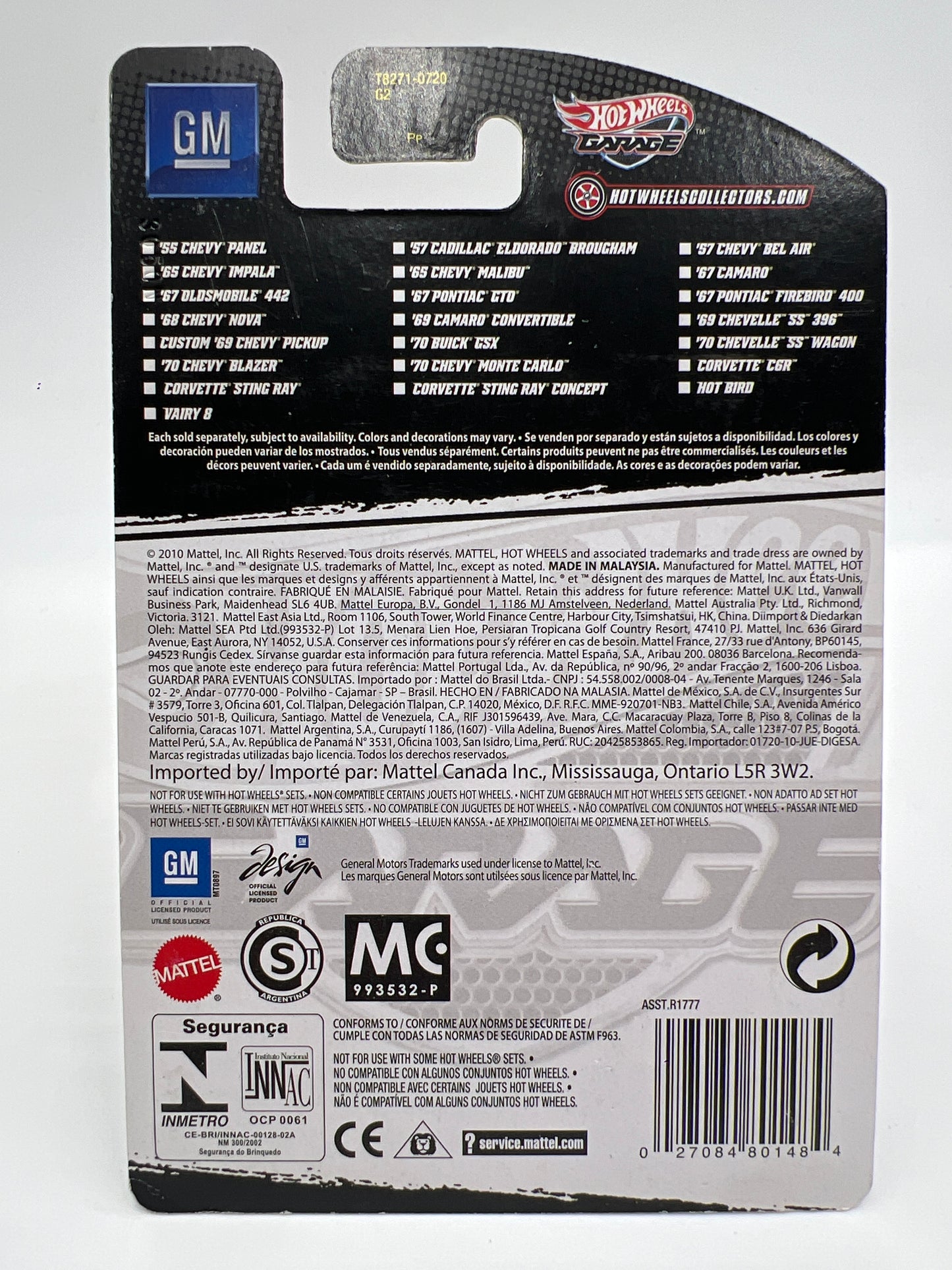 Hot Wheels Premium Garage Series #2 Hot Bird Gold W/Protector