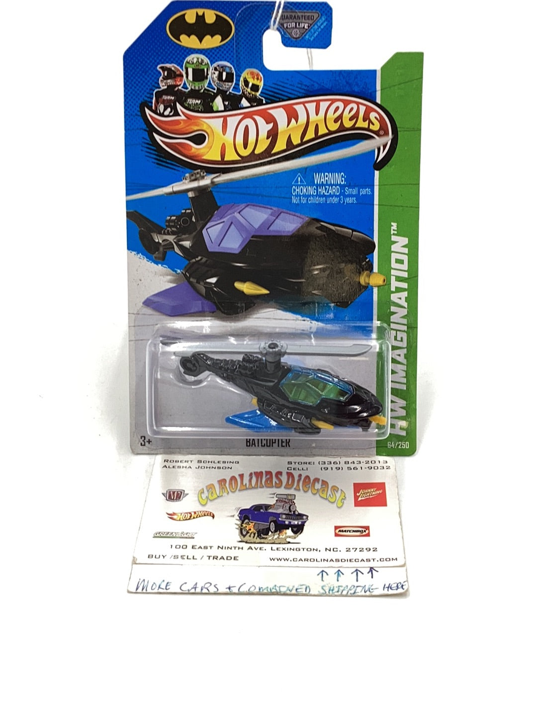 2013 Hot wheels #64 Batcopter 118A