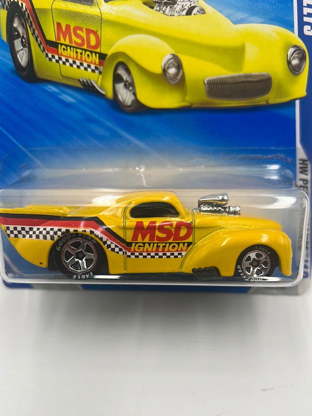 2010 Hot Wheels Performance ‘41 Willys Yellow Walmart Exclusive 106/240 236E