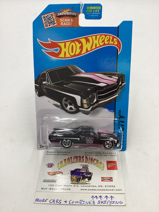 2015 Hot wheels HW City #18 71 El Camino Black 14G