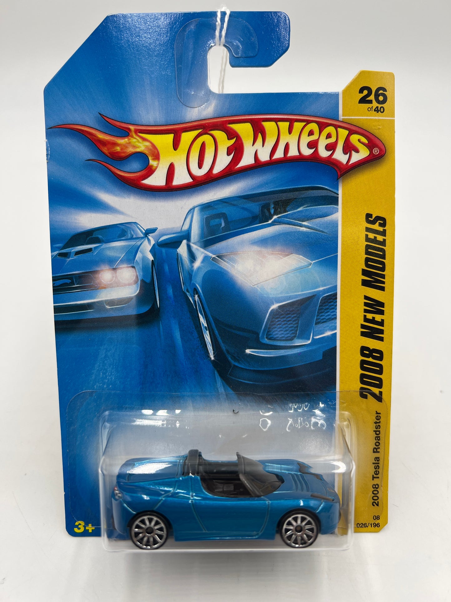 2008 Hot Wheels New Models #26 2008 Tesla Roadster Blue 50C