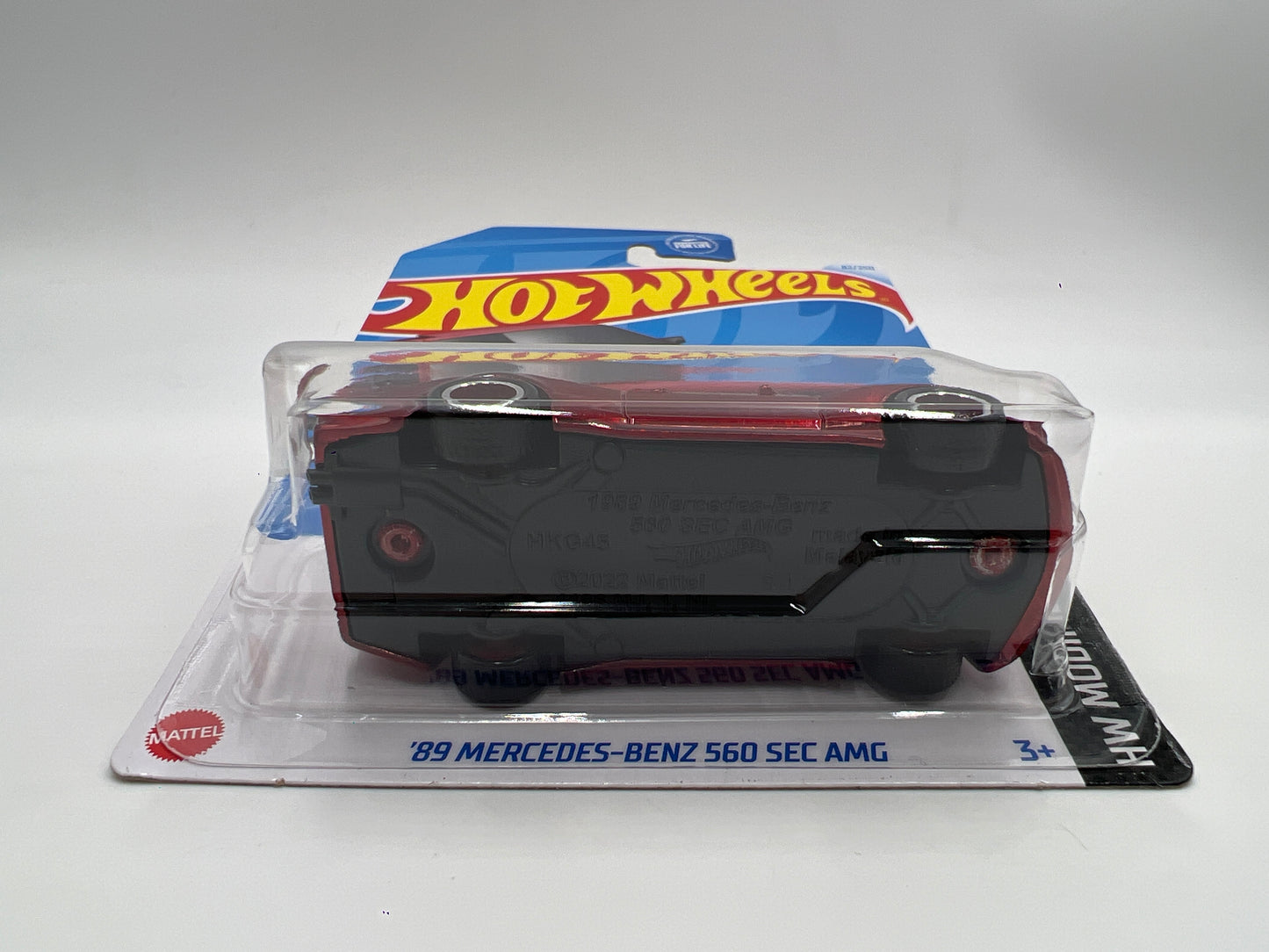2024 Hot Wheels Super Treasure Hunt #82 89 Mercedes-Benz 560 SEC AMG Red W/Protector