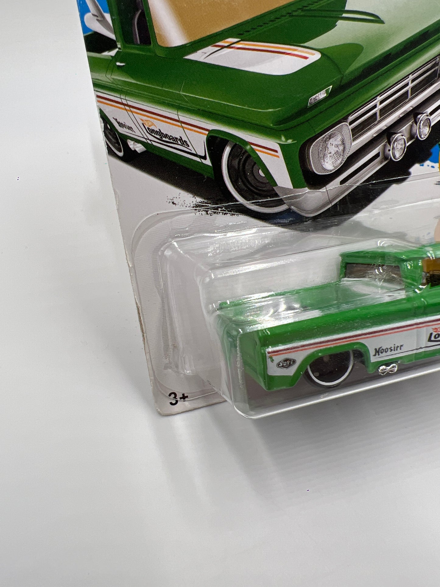 2017 Hot Wheels Surfs Up #255 Custom 62 Chevy Pickup Green 16A