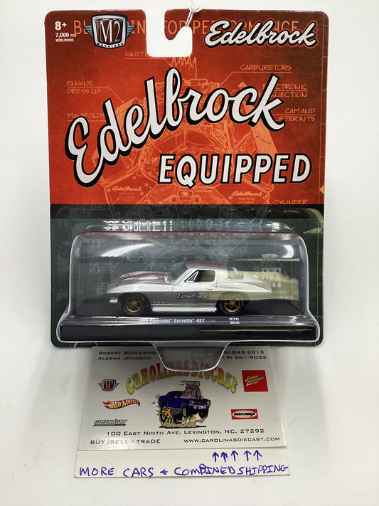 M2 Machines Auto Driver Edelbrock 1966 Chevrolet Corvette 427 Silver R70 188G