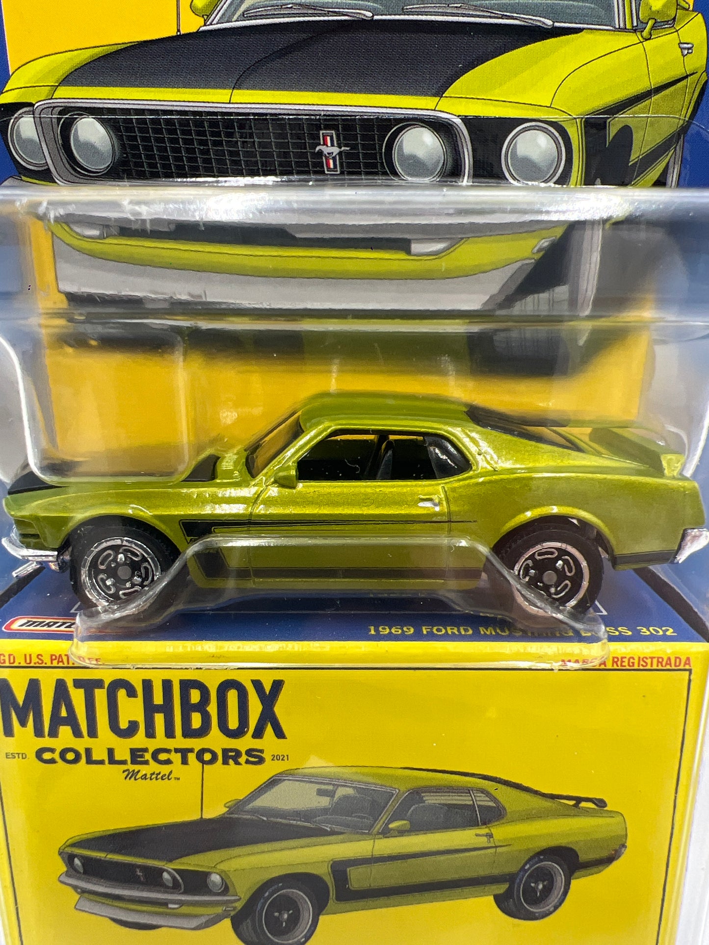 2024 Matchbox Collectors #20 1969 Ford Mustang Boss 302 Green 169G