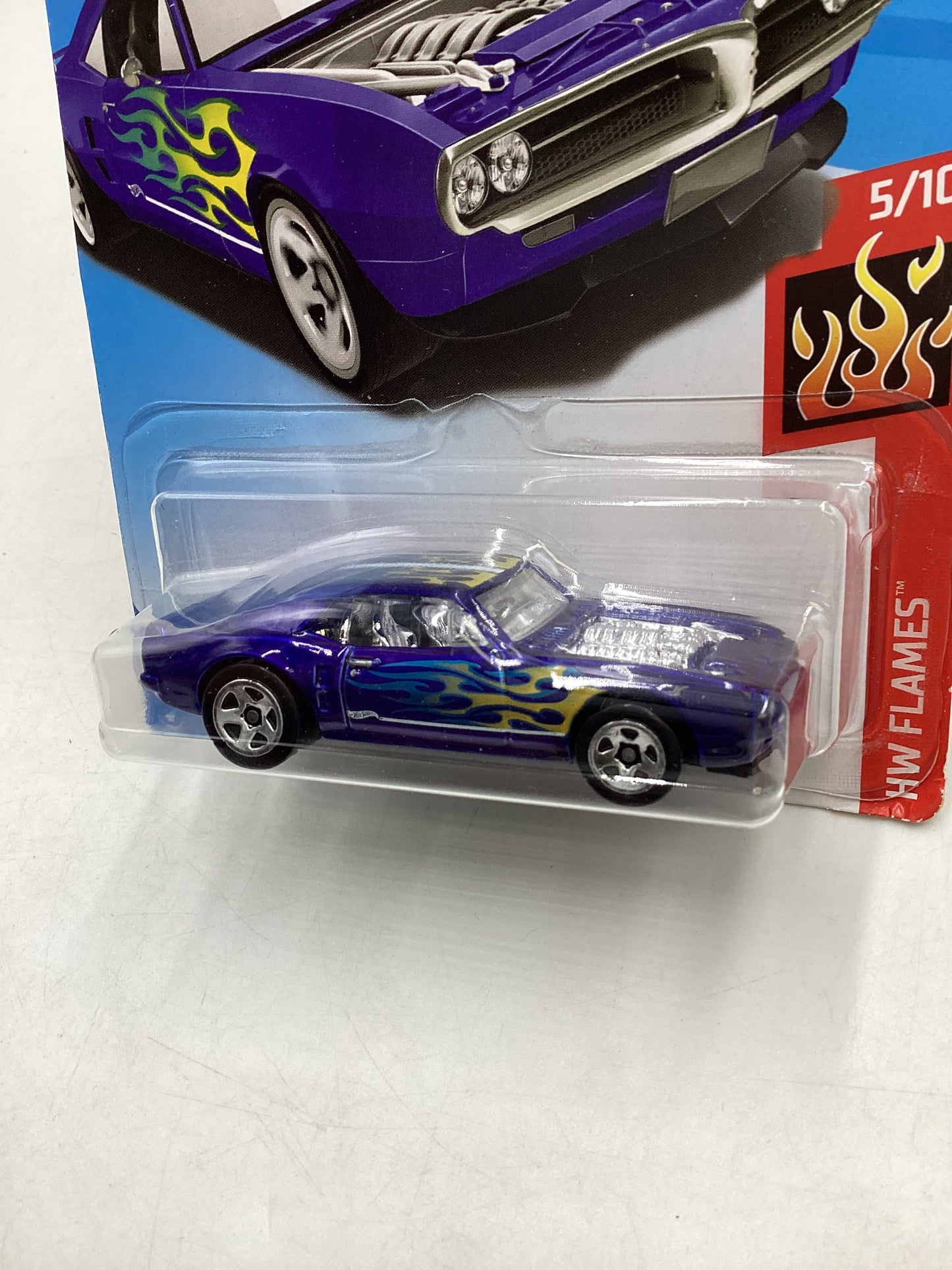 Hot Wheels 2018 Custom 67 Pontiac Firebird Blue #324 36B