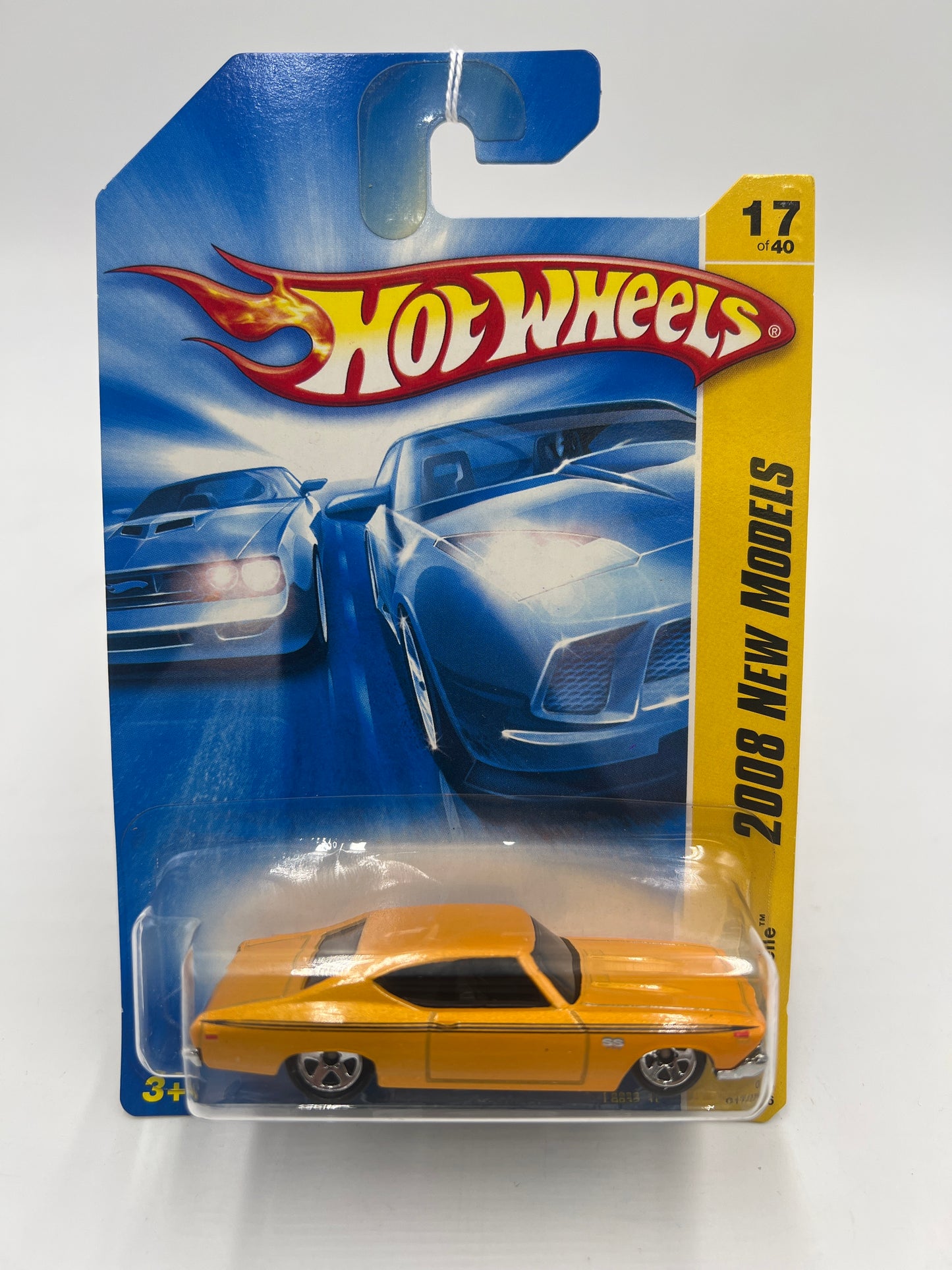 2008 Hot Wheels New Models #017 69 Chevelle Yellow 18F