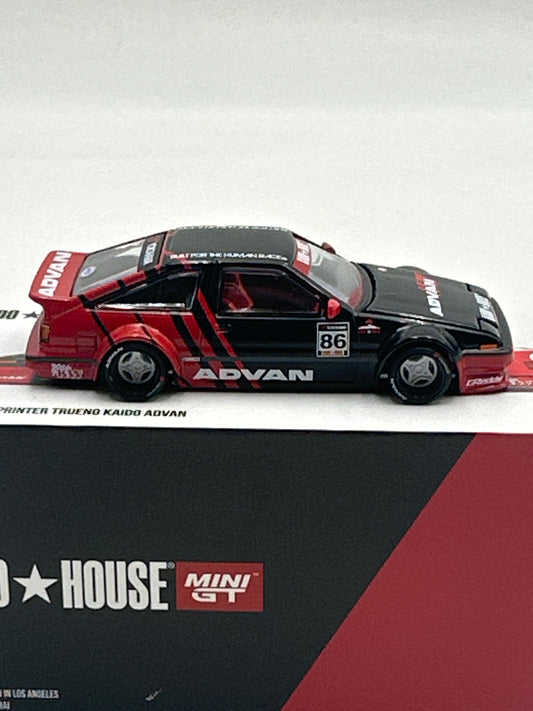 Mini GT Kaido House #214 Toyota AE86 Sprinter Trueno Kaido Advan