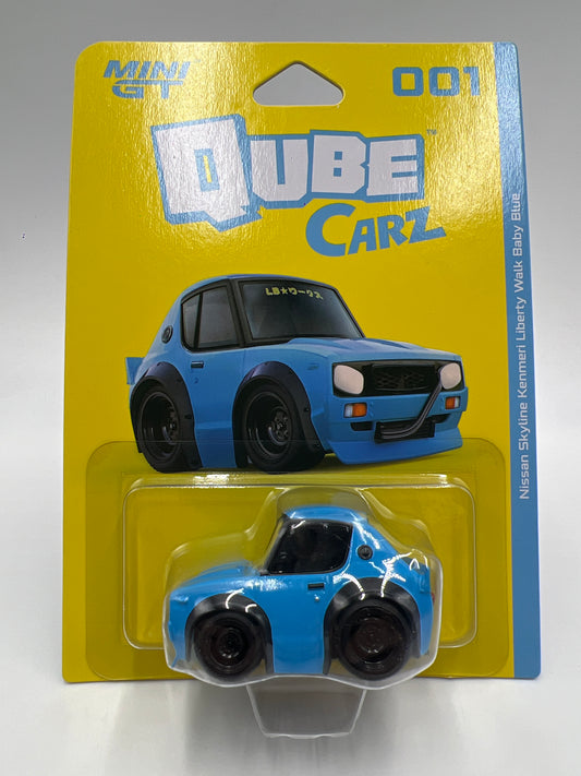 Mini GT Qube Carz Liberty Walk #1 Nissan Skyline Kenmari Liberty Walk Baby Blue 177D
