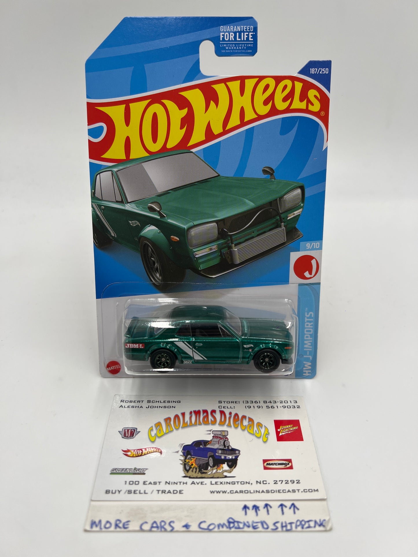 2022 Hot Wheels Super Treasure Hunt #187 Nissan Skyline HT 2000GT-X Green W/Protector