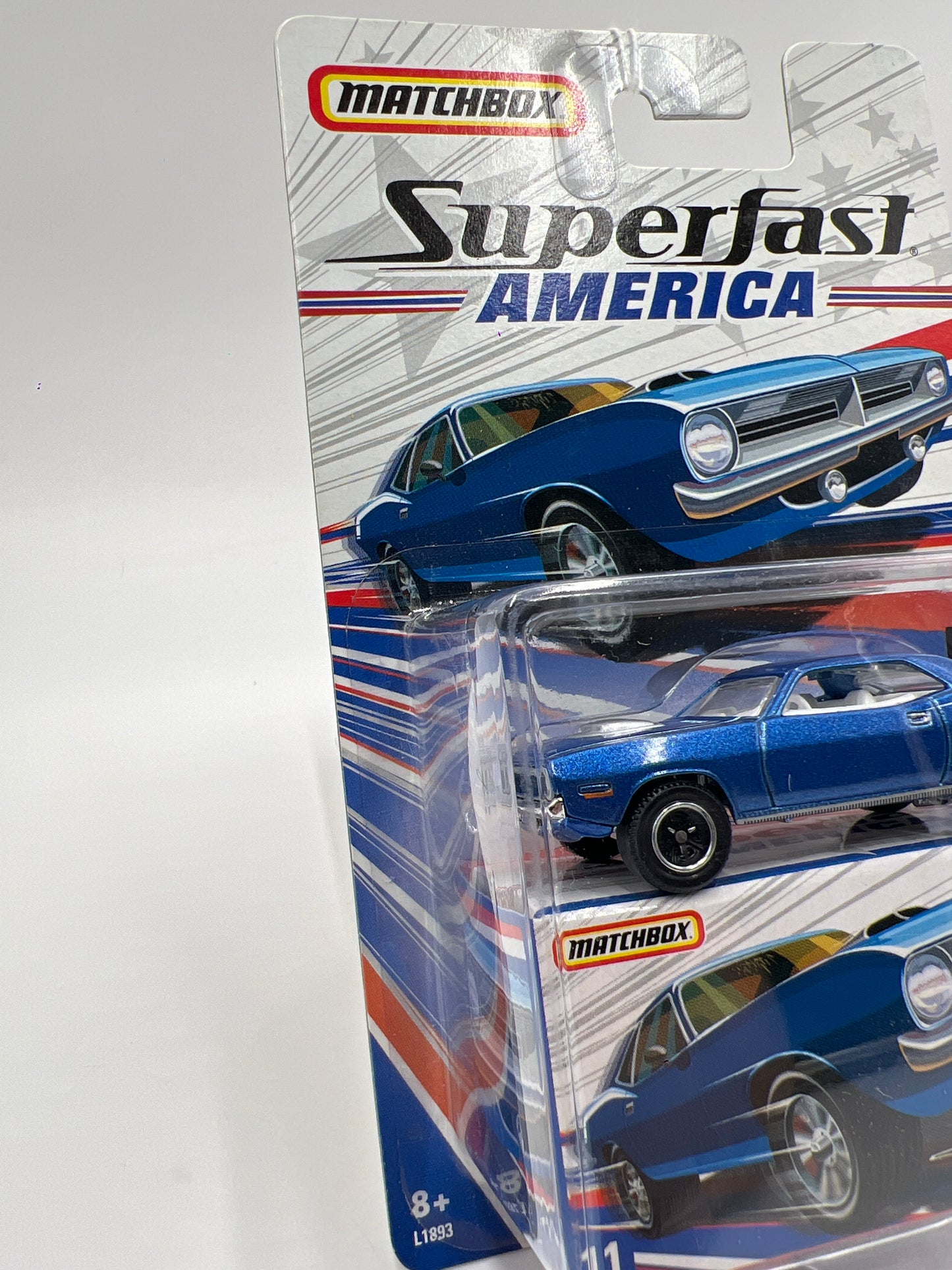 Matchbox Superfast America #11 1970 Plymouth Cuda Blue 171B
