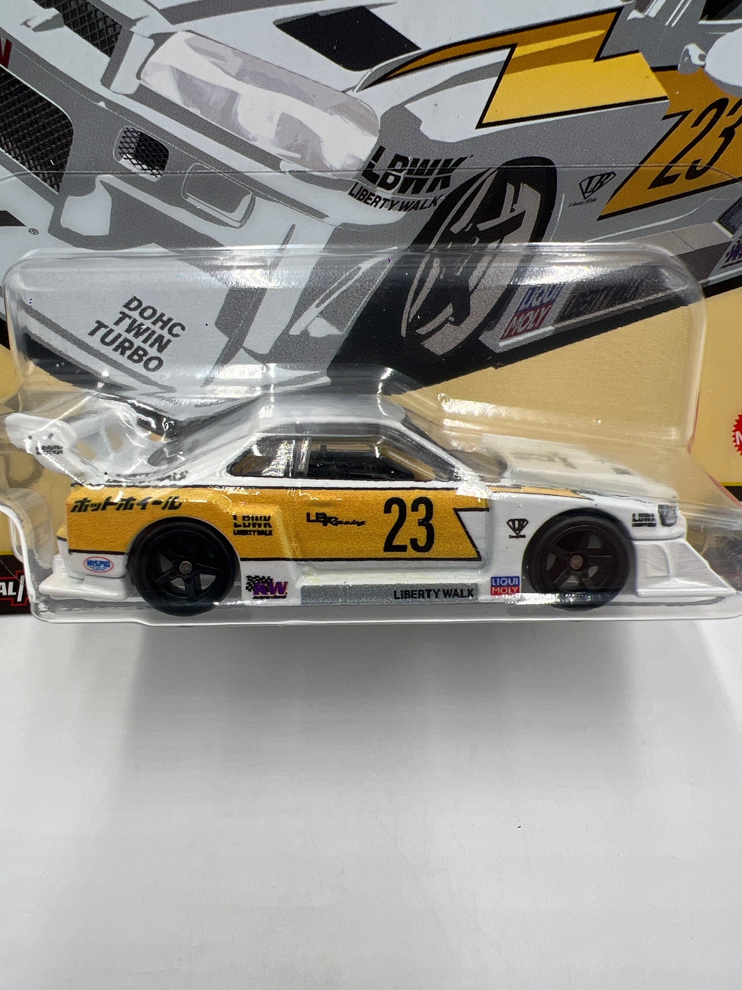 Hot Wheels Premium Car Culture Silhouettes #1 LB-ER34 Super Silhouette Nissan Skyline LBWK White 258C