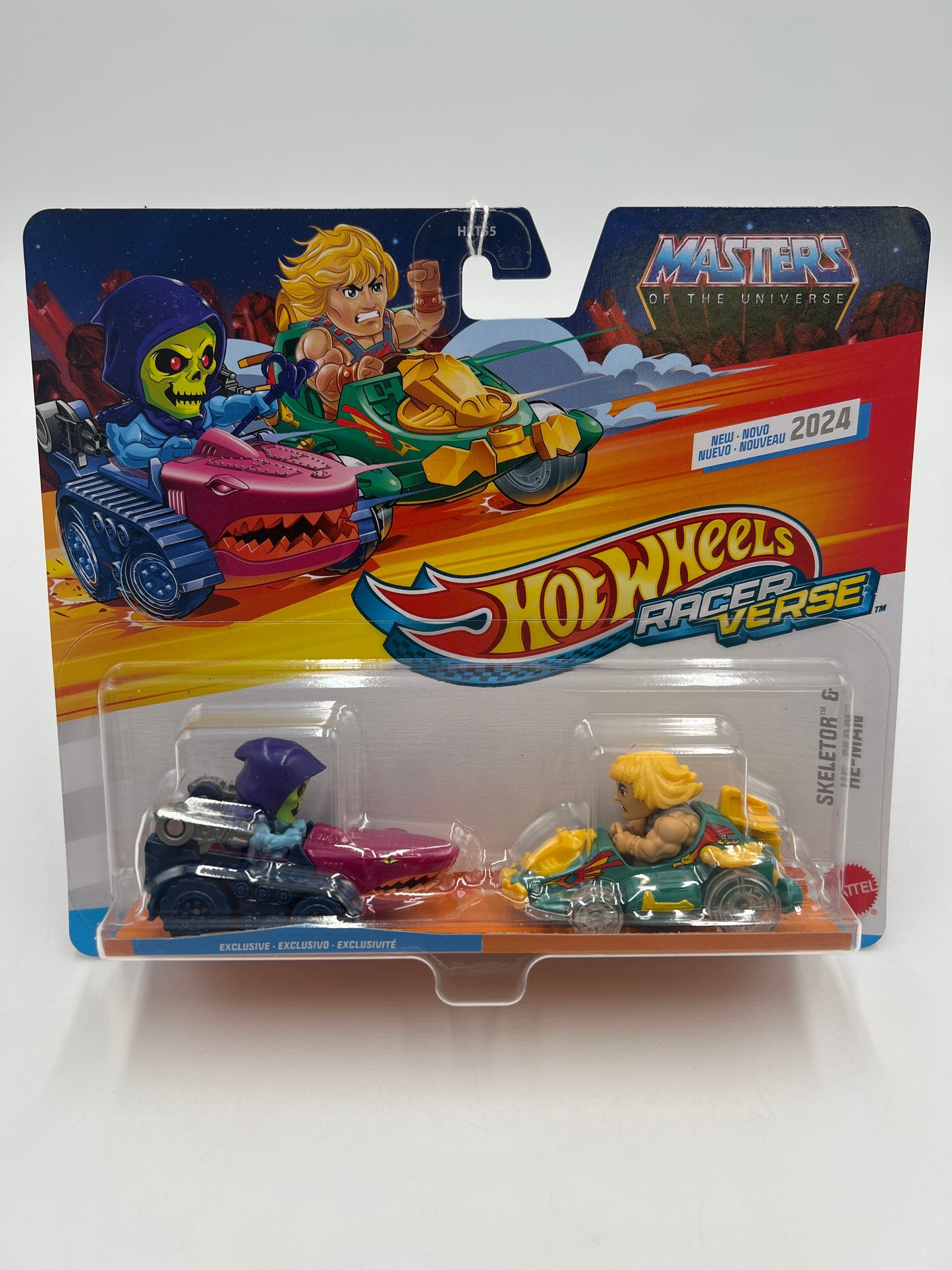 2024 Hot Wheels Racer Verse 2 Pack MOTU Skeletor & He-Man 114C