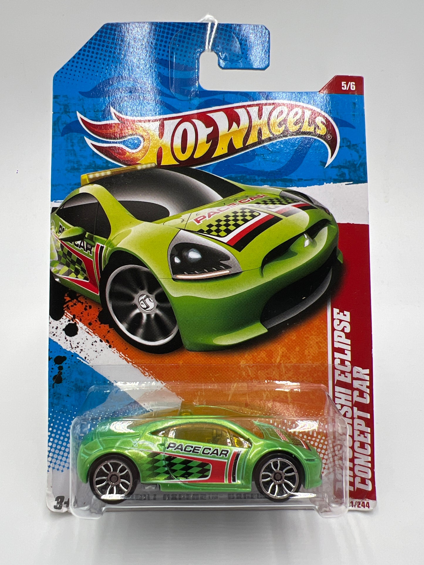 2011 Hot Wheels Thrill Racers Raceway #221 Mitsubishi Eclipse Concept Car Green