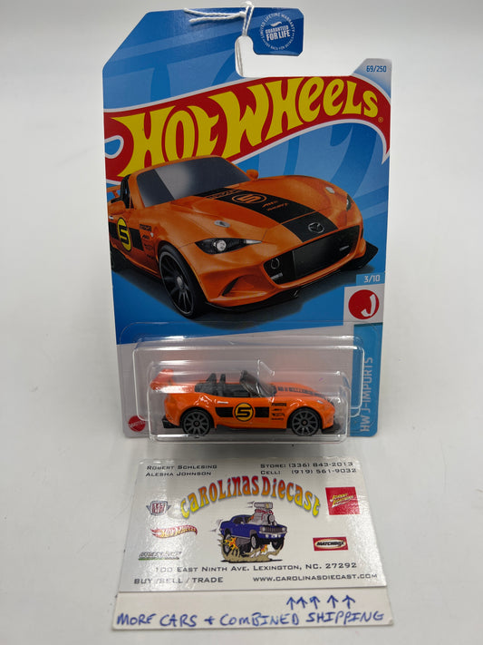2024 Hot Wheels H Case #69 15 Mazda MX5 Miata Orange 86i
