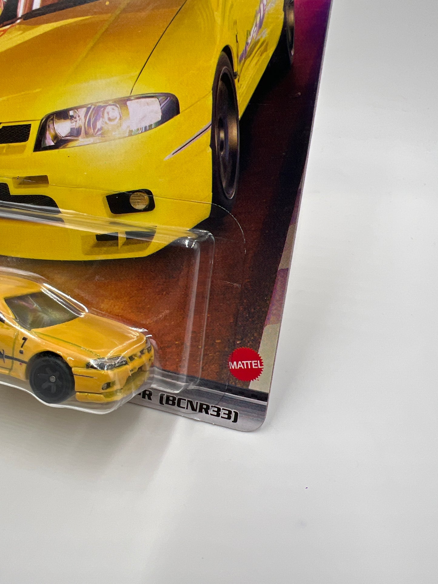 Hot Wheels Premium Fast & Furious #3 Nissan Skyline GT-R BCNR33 Yellow W/Protector