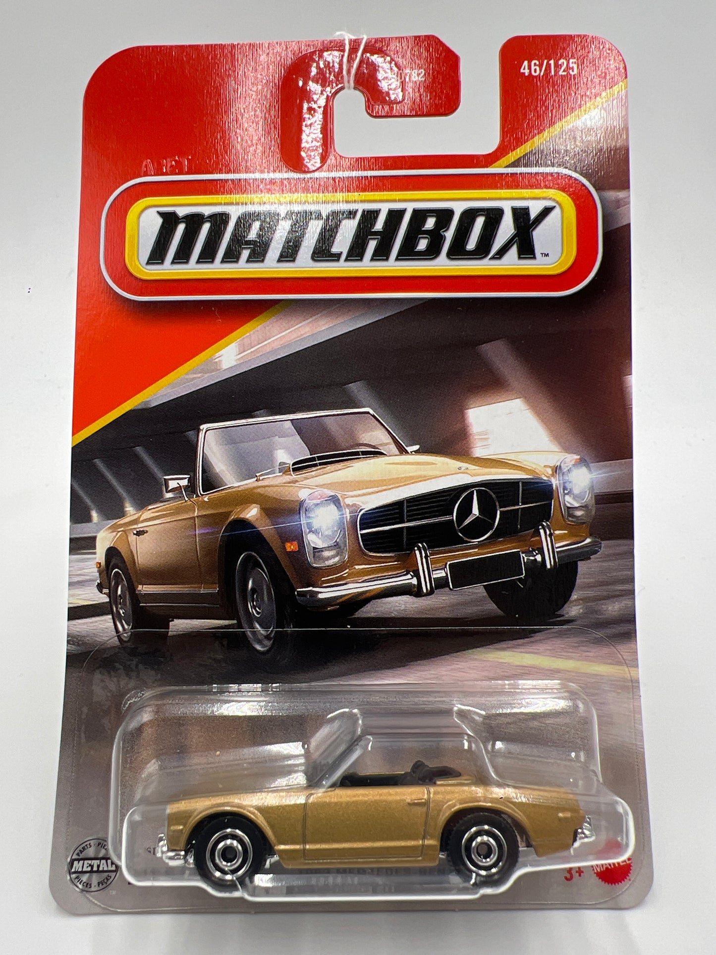 2025 Matchbox #46 1963 Mercedes-Benz 230 SL Gold 214A