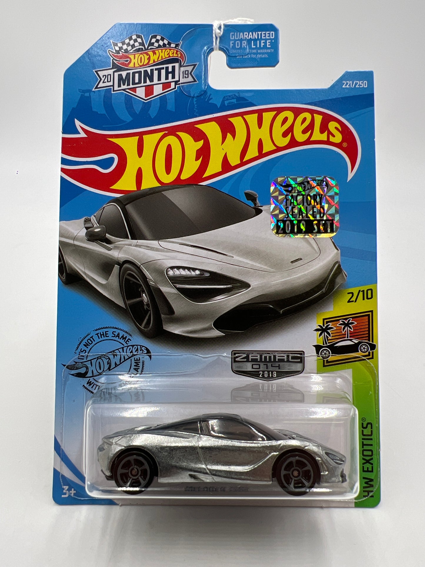 2019 Hot Wheels Factory Sealed Zamac 014 #221 McLaren 720S