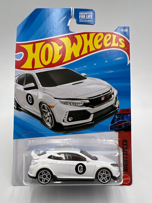 2026 Hot Wheels A Case Nightspeed #11 2018 Honda Civic Type R White 76C