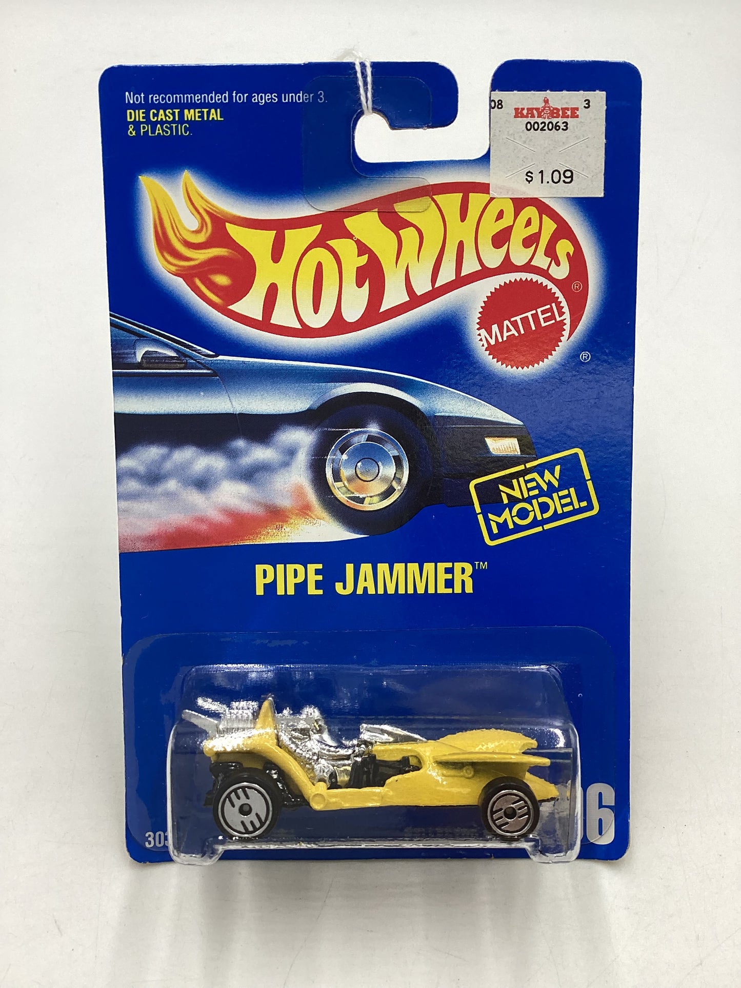 Hot Wheels Blue Card Collector No. 206 Pipe Jammer UH Chrome Wheels 238H