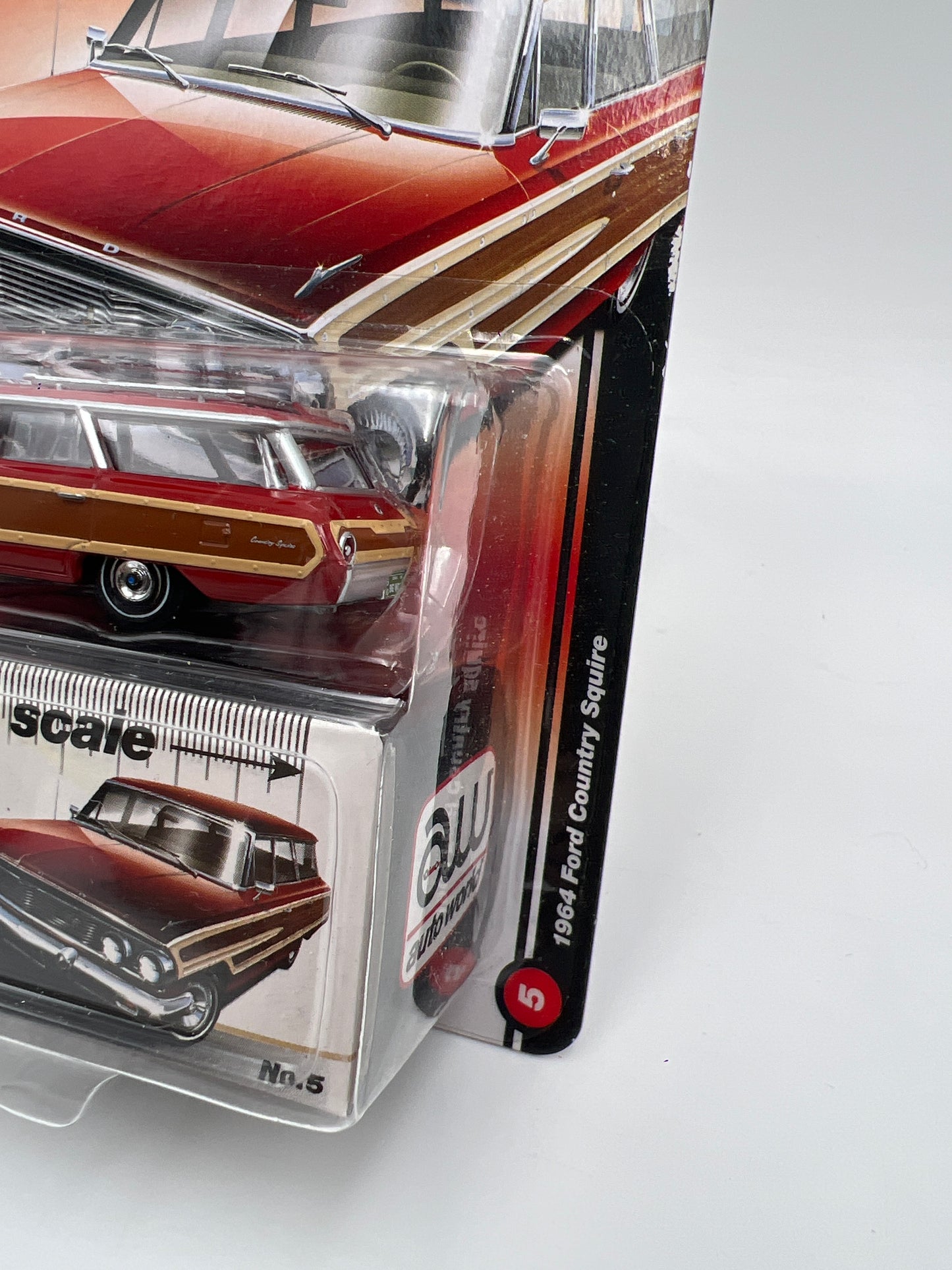 Auto World Muscle Wagons #5 1964 Ford Country Squire Red