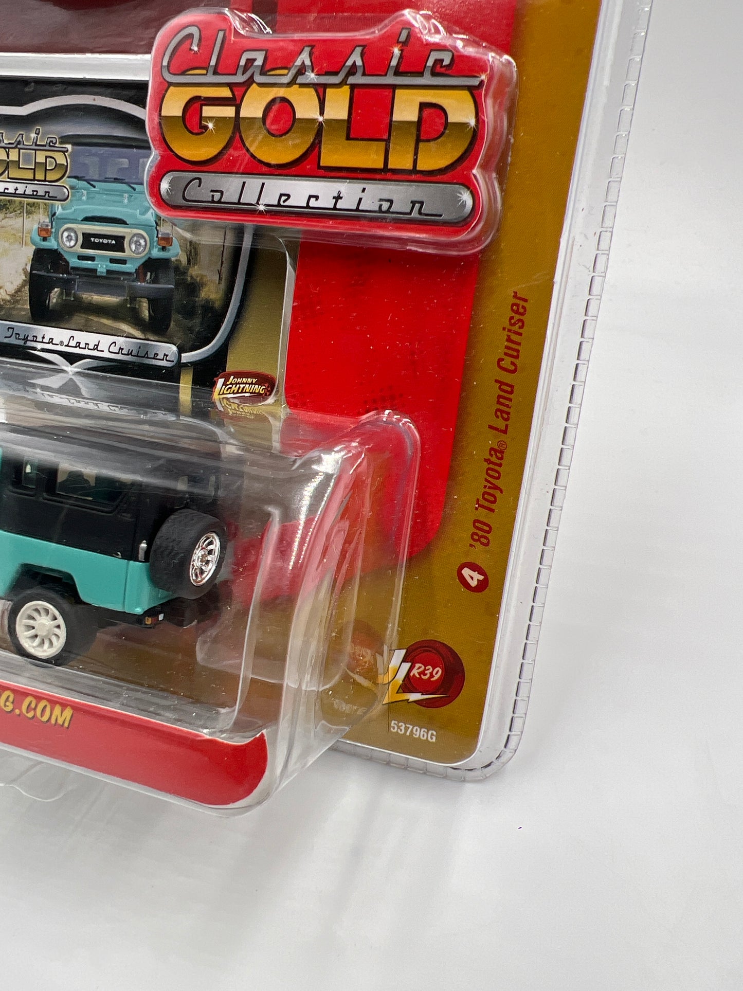 Johnny Lightning Classic Gold Collection R39 #4 80 Toyota Land Cruiser Light Blue SR