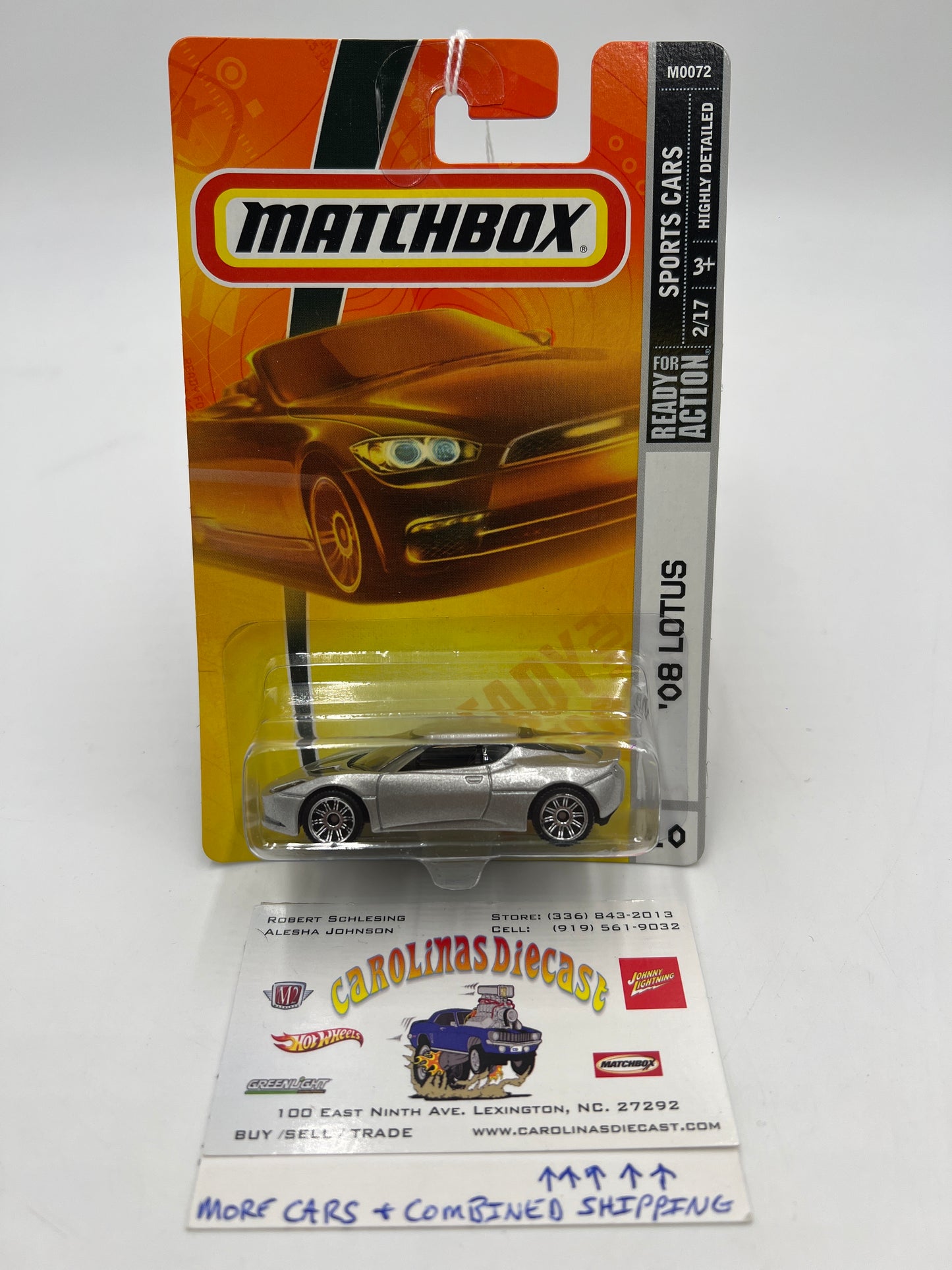 Matchbox Sports Cars 08 Lotus Silver #10