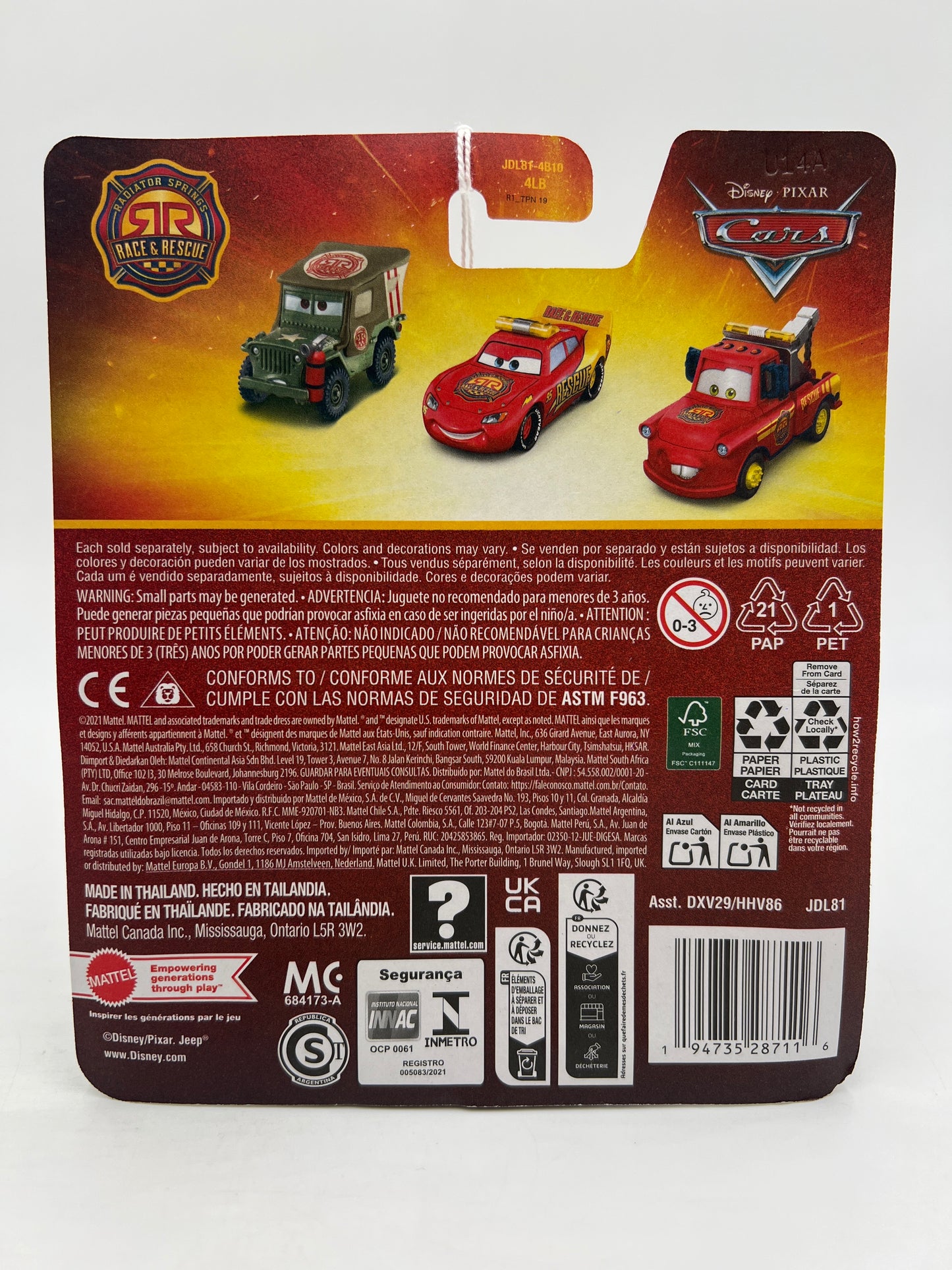 2025 Disney Pixar Cars Radiator Springs Race & Rescue Chick Hicks 136A