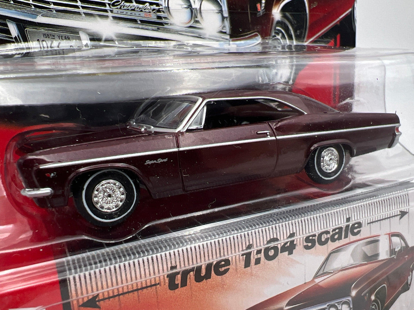 Auto World Vintage Muscle #4 1966 Chevy Impala SS Dark Red