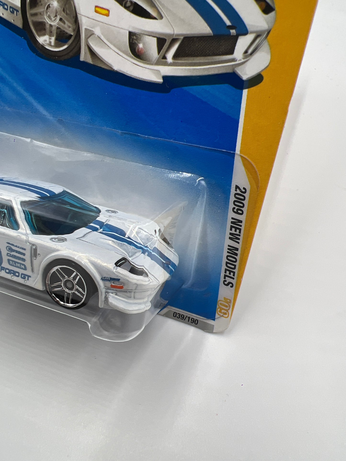 2009 Hot Wheels New Models #39 Ford GT LM White 30E