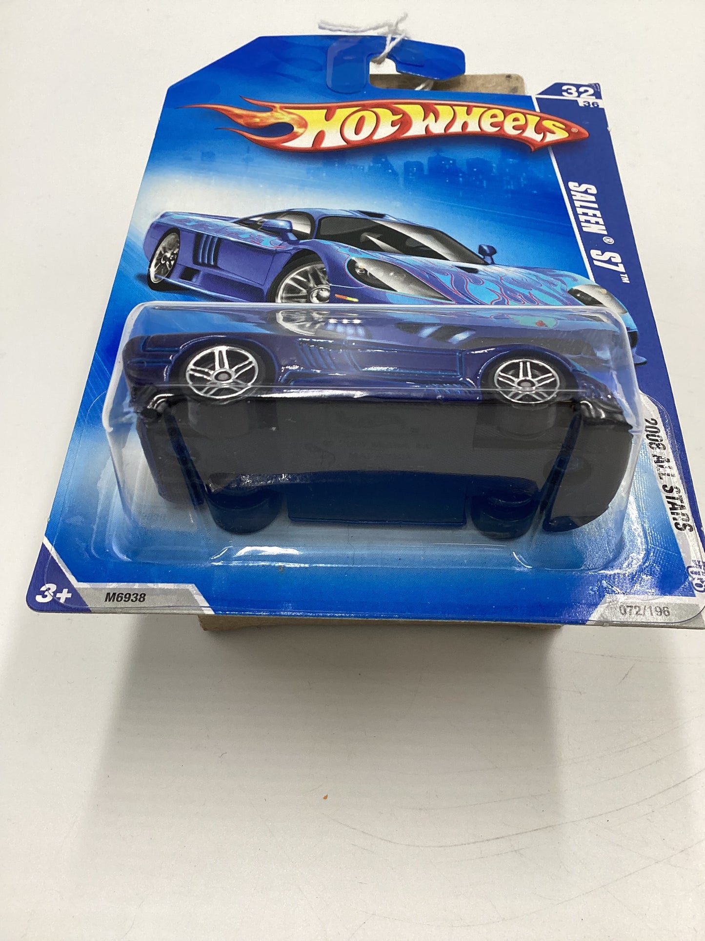 2008 Hot Wheels All Stars #72 Saleen S7 Blue 28D