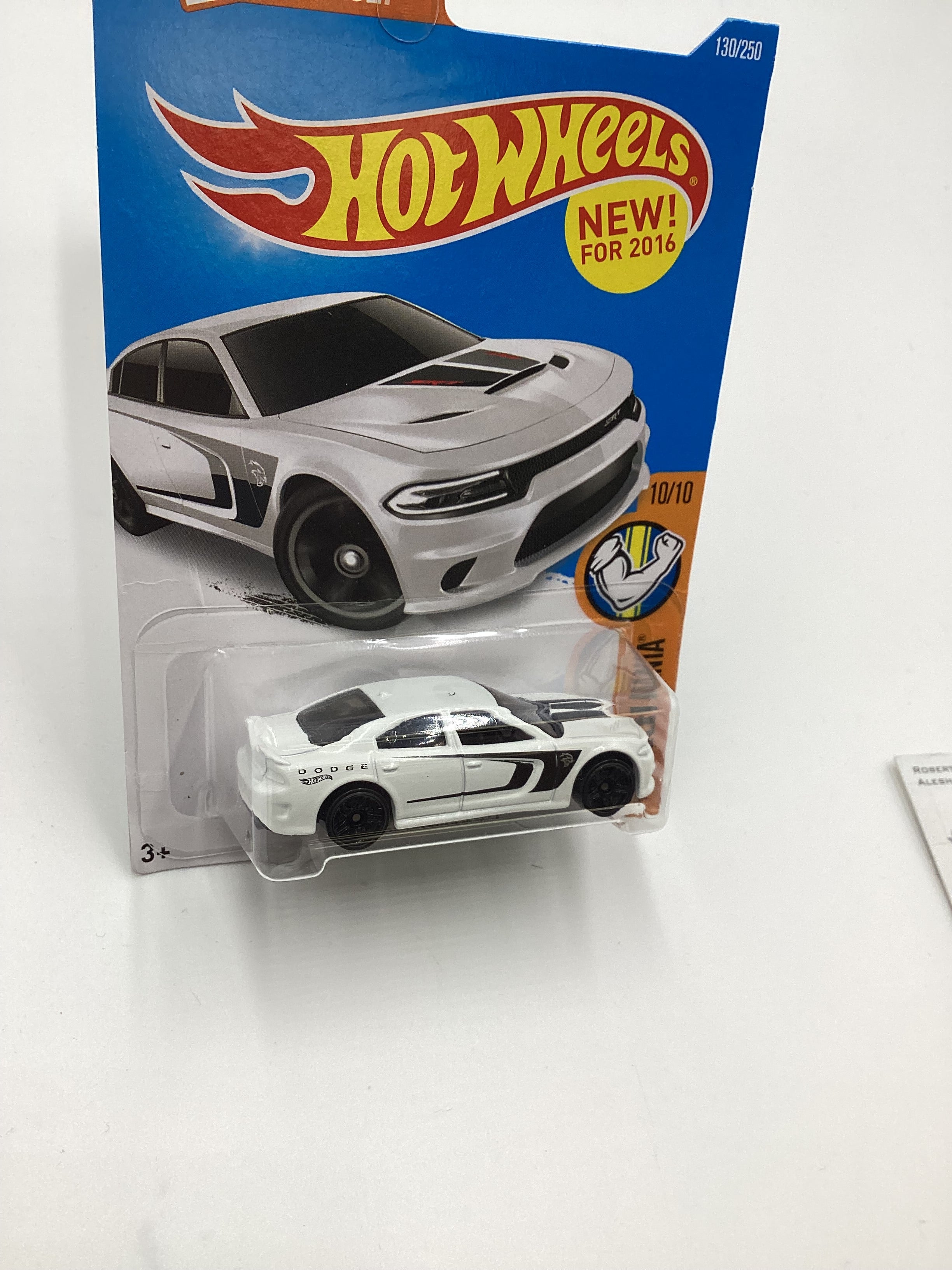 2016 Hot Wheels #130 15 Dodge Charger SRT White 39C – carolinasdiecast