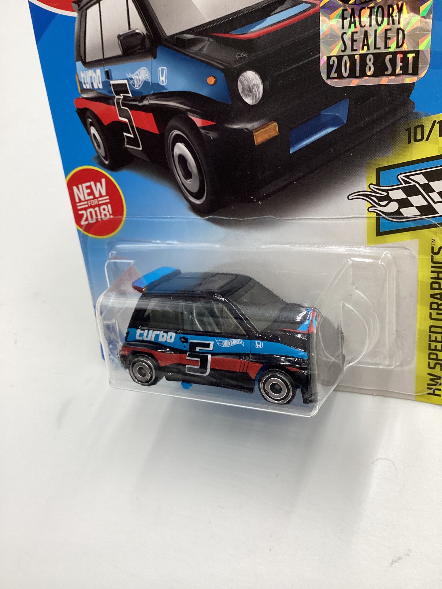 2021 Hot Wheels #190 85 Honda City Turbo II Black Factory Sealed 77B