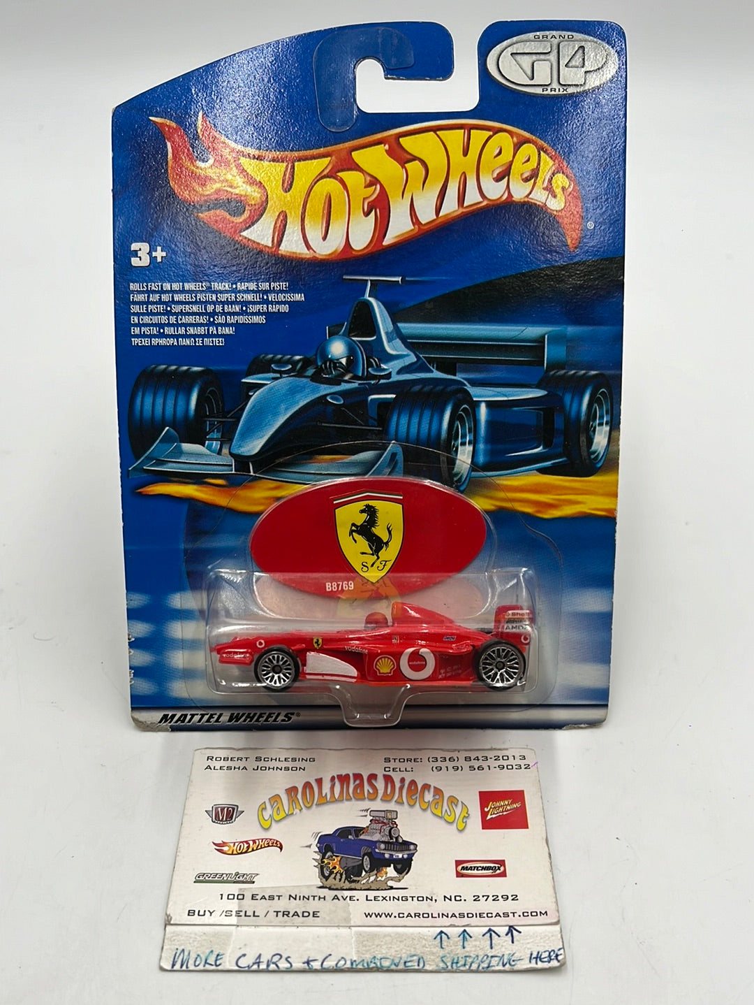 Hot Wheels Grand Prix Red Ferrari Formula One (F1) B8769