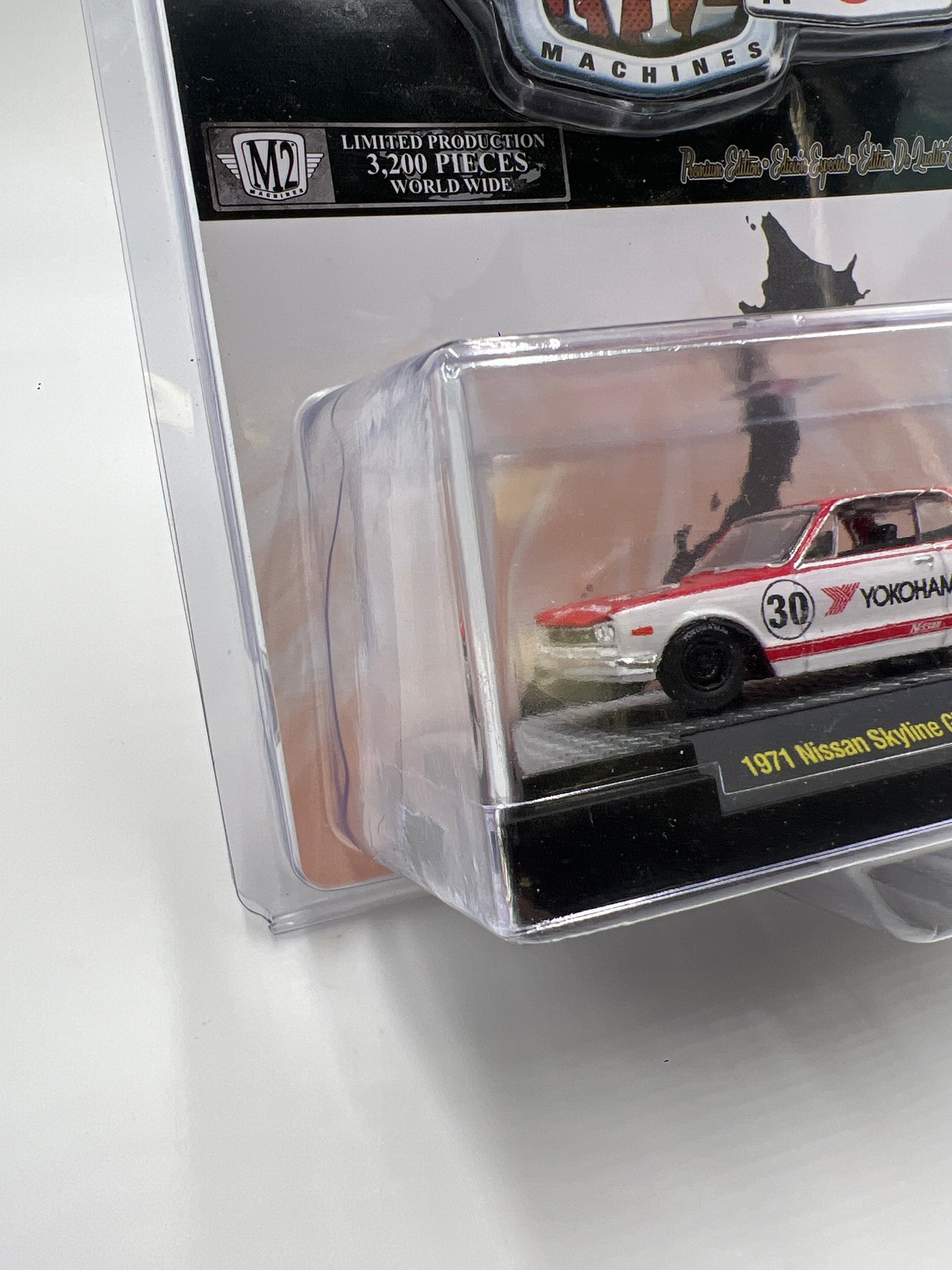 M2 Machines Auto Japan Mijo Exclusives 1971 Nissan Skyline GT-R Yokohama Red/White MJS08 203E