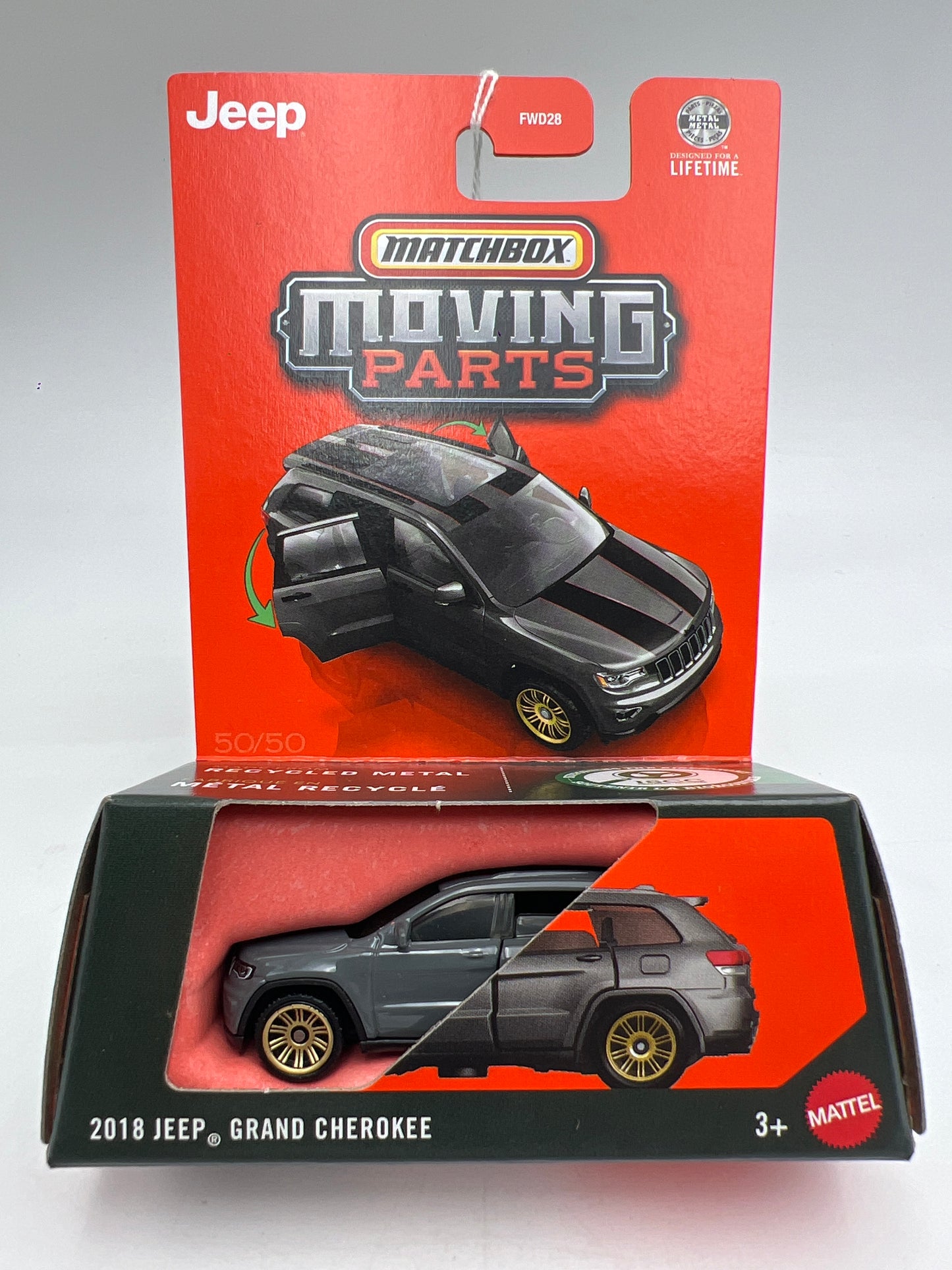2026 Matchbox Moving Parts #50 2018 Jeep Grand Cherokee Gray