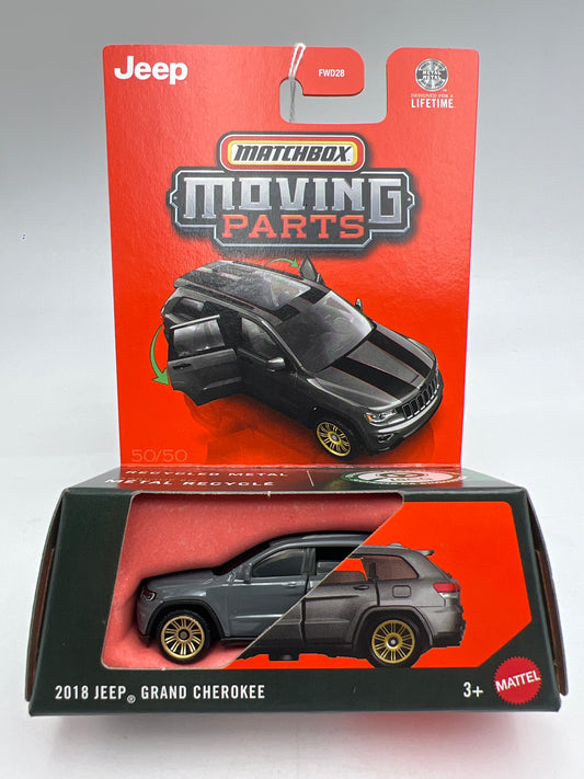 2026 Matchbox Moving Parts #50 2018 Jeep Grand Cherokee Gray