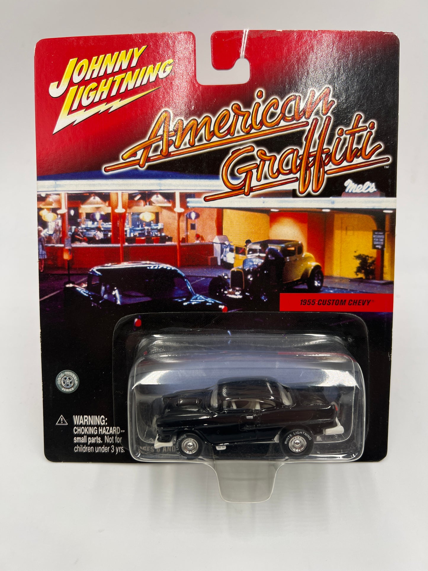 Johnny Lightning White Lightning Chase American Graffiti 1955 Custom Chevy Black