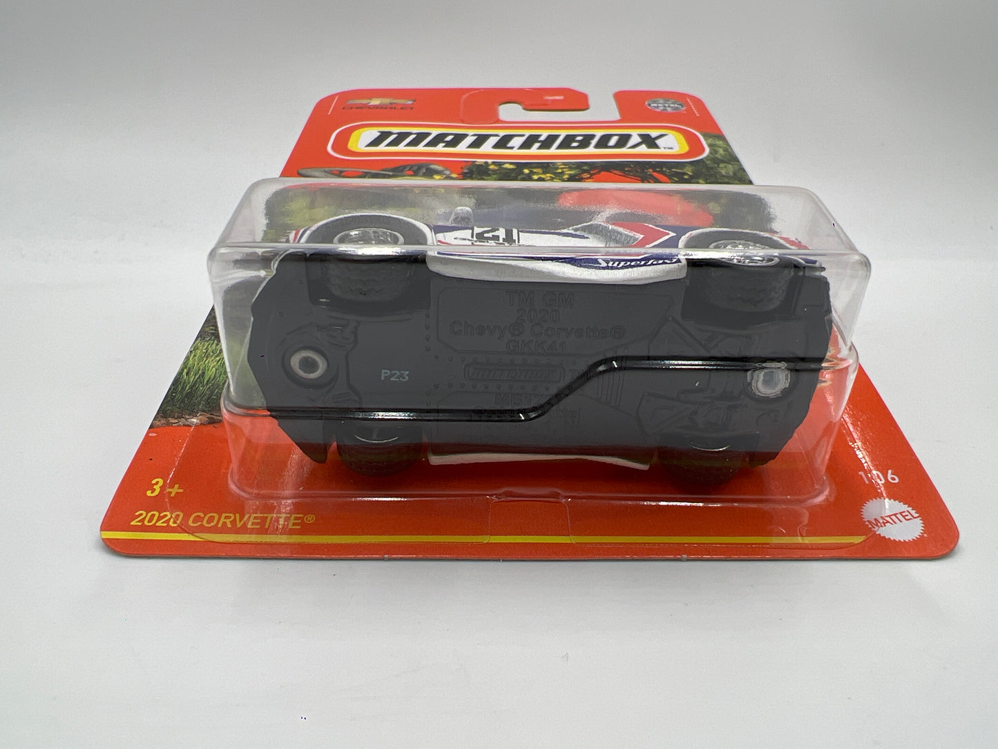 Matchbox Super Chase 2020 Corvette White W/Protector