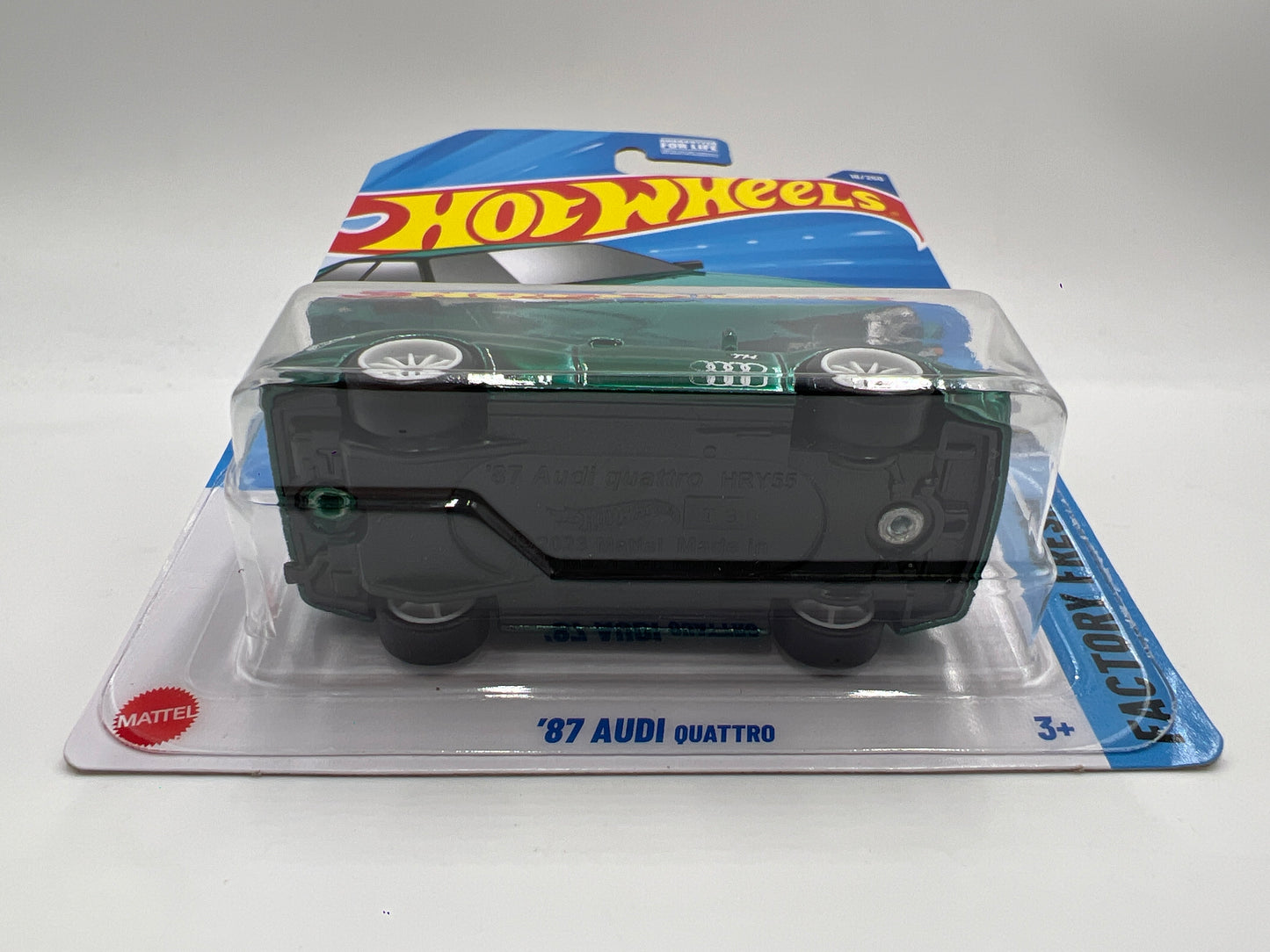2025 Hot Wheels A Case Super Treasure Hunt #16 87 Audi Quattro Green W/Protector #1