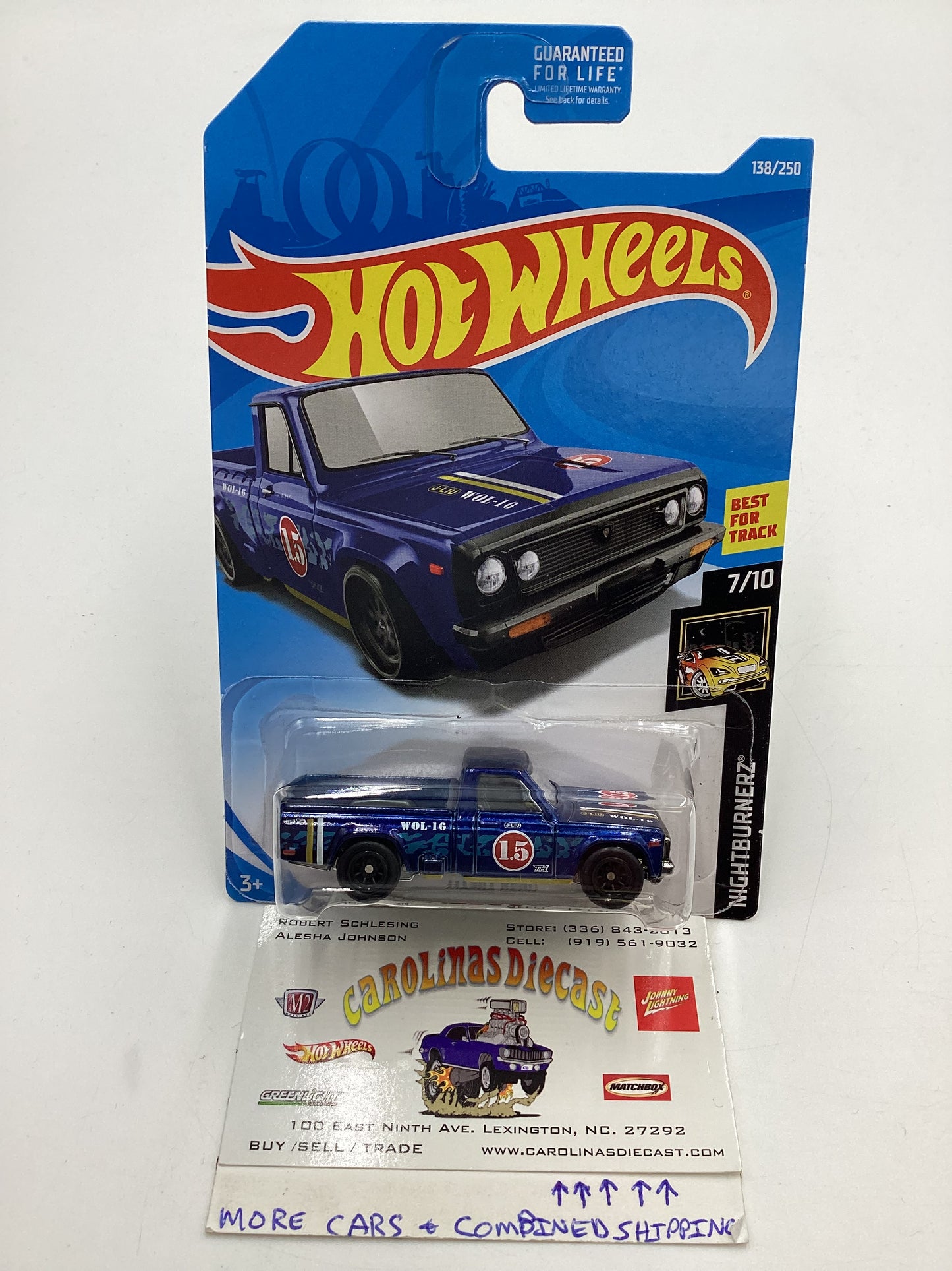 2019 Hot Wheels Super Treasure Hunt #138 Mazda Repu Blue W/ Protector Cracked Blister